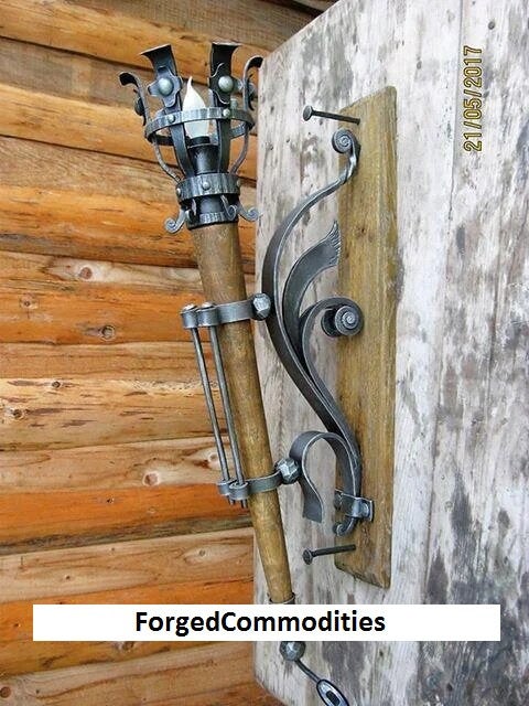Medieval sconce, medieval light, medieval decor, medieval, wall sconce, torch, viking lamp, torch sconce, castle sconce, antique lantern
