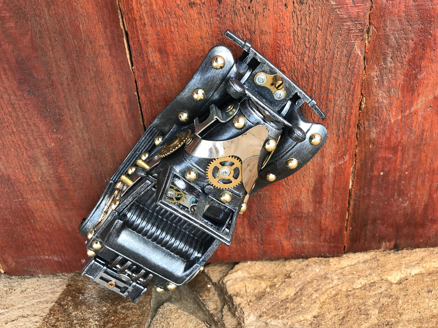 Steampunk car, car, retro car, industrial car, steampunk gift, DIY, steampunk machine, gears, industrial gift, junk art, car collectables