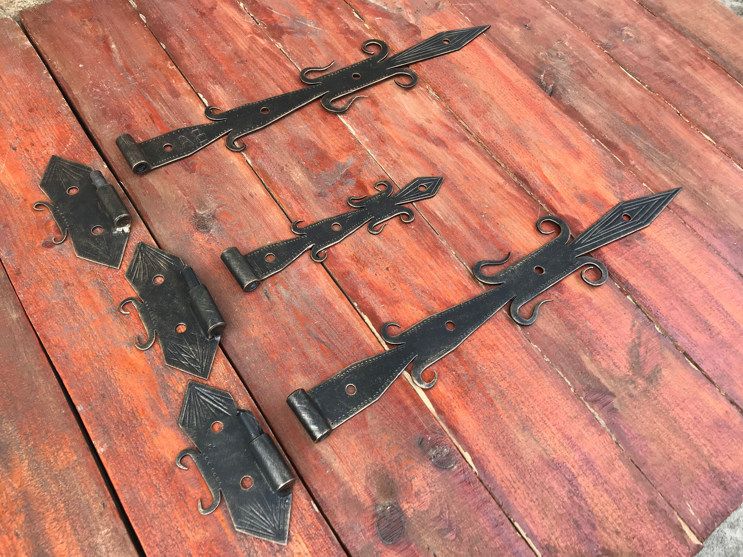 Door hardware, door accessories, door handle, door knocker, hinges, metal grate, door pull, blacksmith hardware, knob, entrance door pull