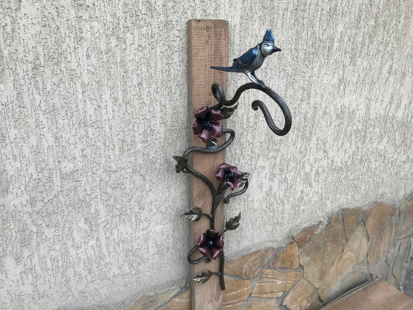 Planter hook, plant hook, plant hanger, flower decor, bird decor, plant holder, plant, 6th anniversary gift, flowerpot hanger, iron gifts