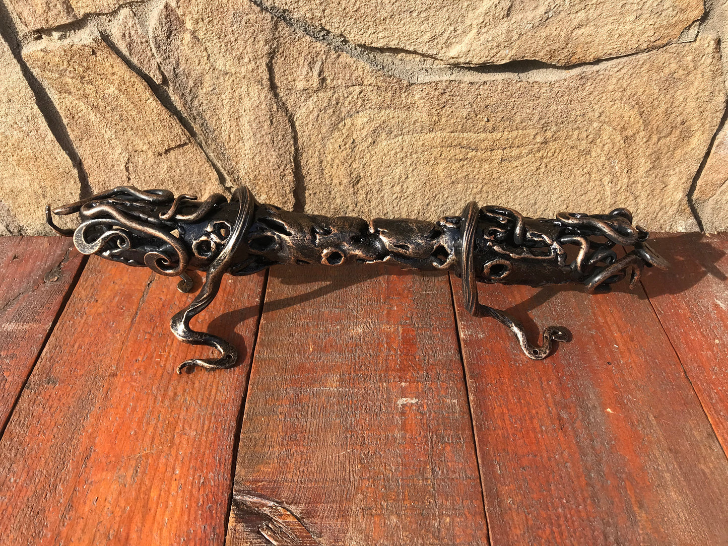 Barn door handle, iron anniversary gift for him, door pulls, barn door pull, hand forged door pull, iron gate pull, barn door pull handle,