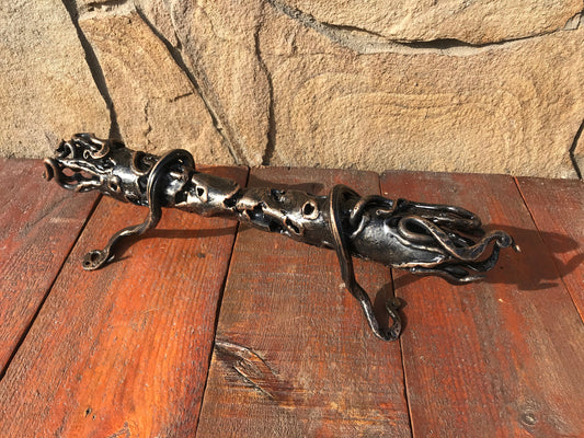 Barn door handle, iron anniversary gift for him, door pulls, barn door pull, hand forged door pull, iron gate pull, barn door pull handle,