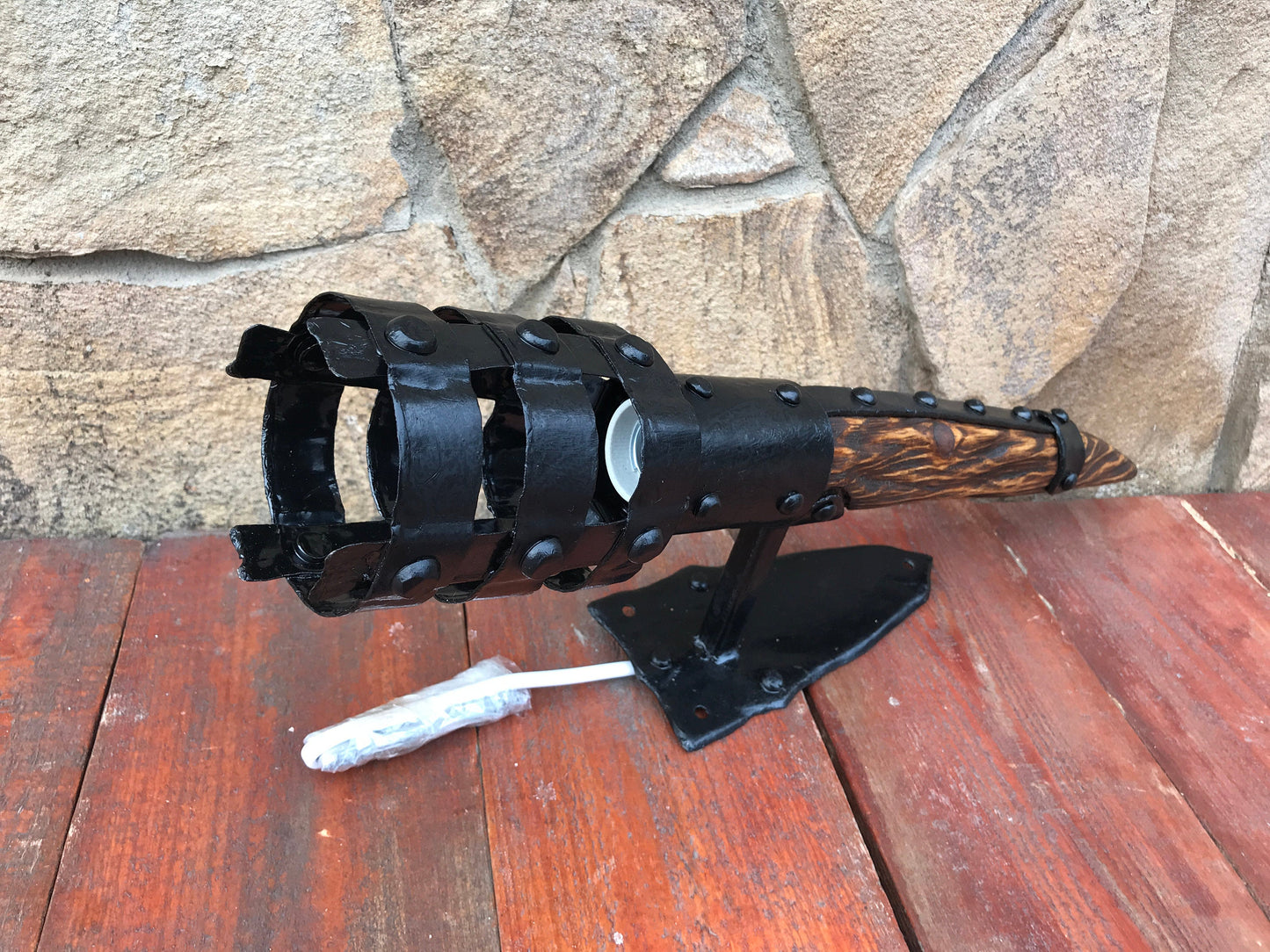 Wall sconce, torch, sconce, viking gift, medieval, castle, reenactment, army gift, wedding gift, engagement gift, gift for dad, gift for mom