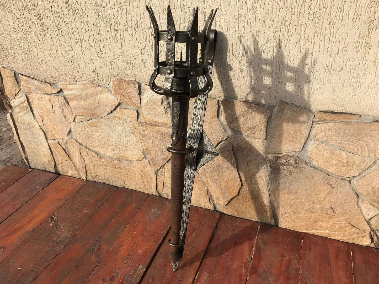 Torch, medieval torch, fire torch, torch candle holder, wall torch, wedding decor, wall sconce, viking torch, torch sconce, juggling, party