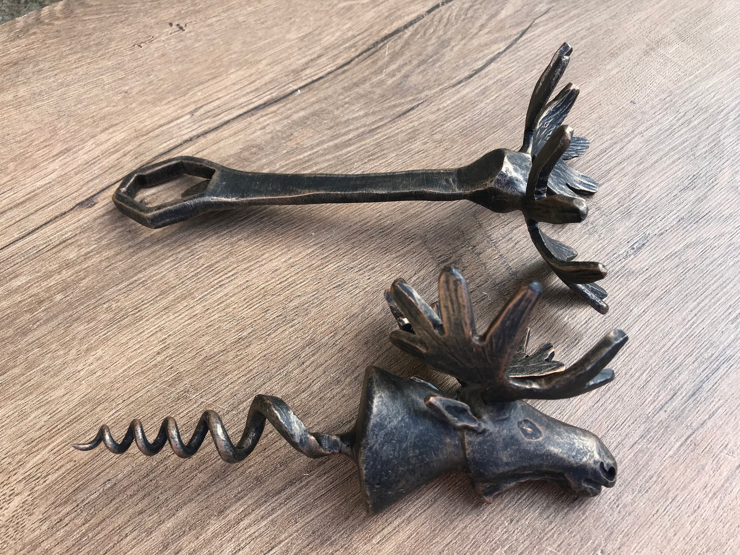 Bottle opener, beer decor, corkscrew, cork screw, moose, antlers,moose gift,iron gift,beer lover gift,beer accessory,BBQ gift,Christmas gift