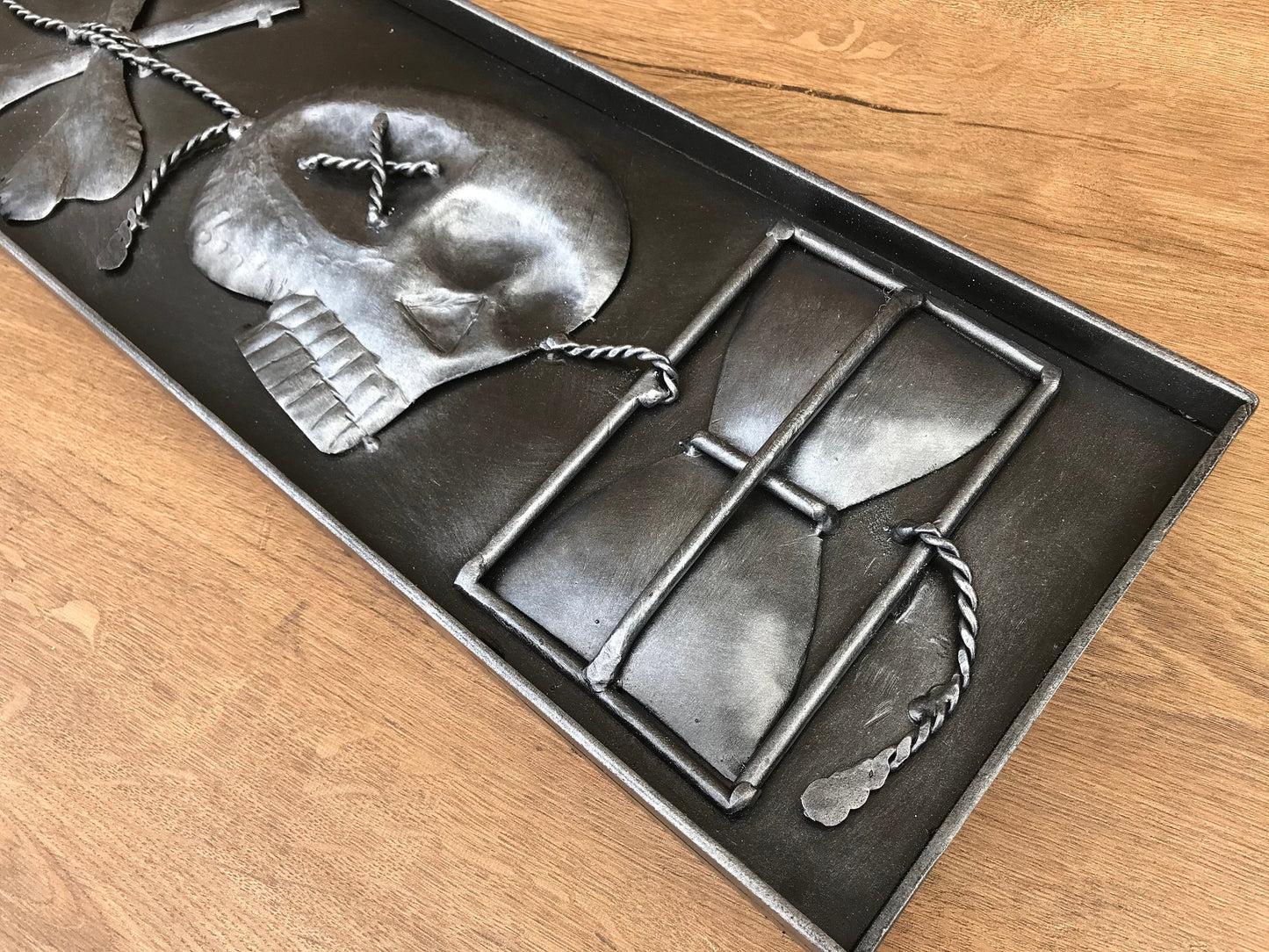 Fireplace decor, wall decor, skull, horror, Halloween, jaw, metal artwork, hand forged painting, metal wall art, iron gift,iron anniversary
