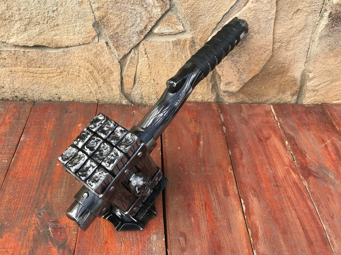 Skull Grinder Hammer, war hammer, skullgrinder, skull armor, viking skull, hammer, horror, punk, grim reaper, hell, biker, ghost