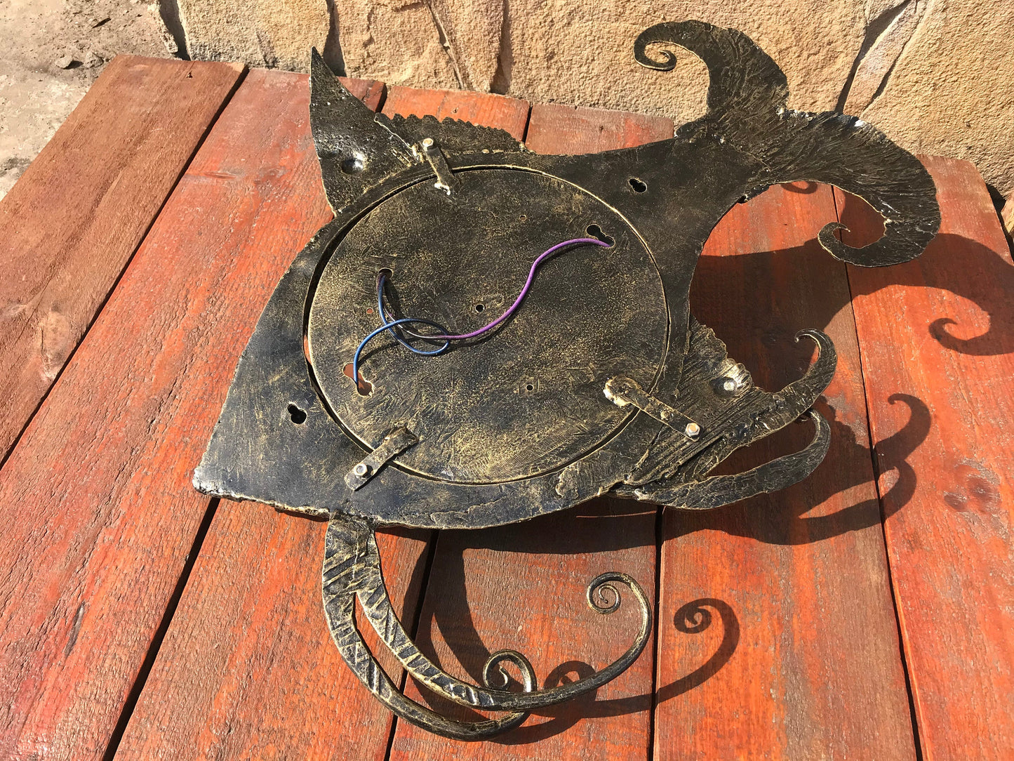 Fish lamp, wall sconce, fish light, sconce, wall lantern, fish art, costal decor, sea decor, ocean decor, beach decor, fish,hand forged lamp
