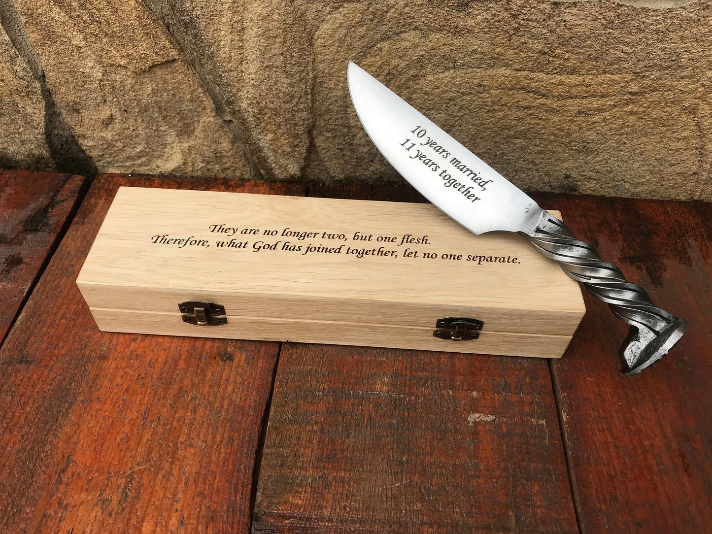Steel anniversary, 11th anniversary, railroad spike knife,iron anniversary,11 year anniversary,dagger,steel gift for him,wedding anniversary