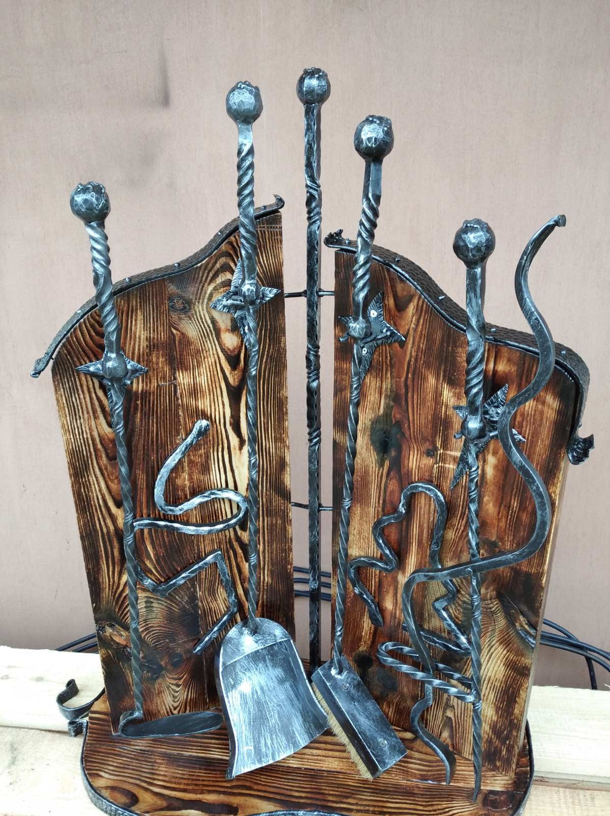Fireplace tools, fireplace tool set, fireplace, fireplace accessories, fire poker, log holder, firewood holder, fireplace, fire tools, axe
