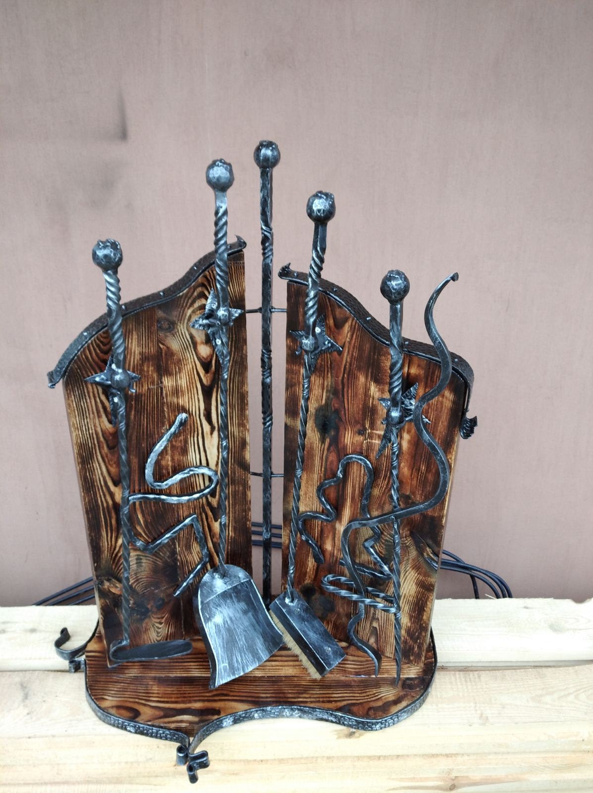 Fireplace tools, fireplace tool set, fireplace, fireplace accessories, fire poker, log holder, firewood holder, fireplace, fire tools, axe