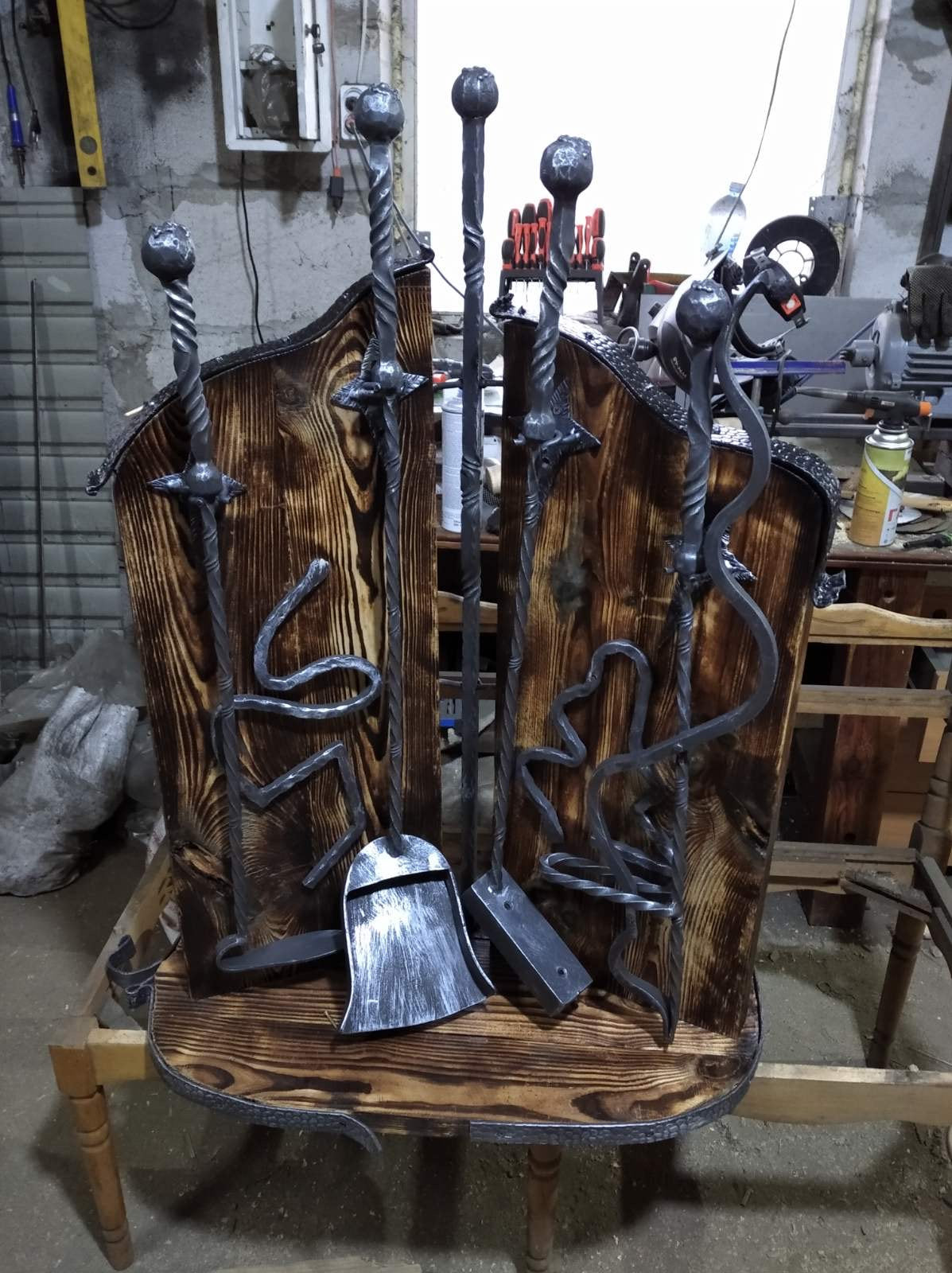 Fireplace tools, fireplace tool set, fireplace, fireplace accessories, fire poker, log holder, firewood holder, fireplace, fire tools, axe