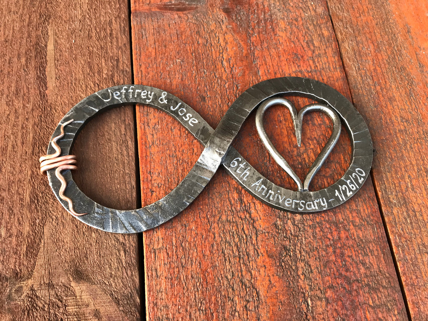 11th anniversary gift, steel anniversary gift, steel anniversary, eleventh anniversary, steel infinity, steel gift idea, steel infinity sign