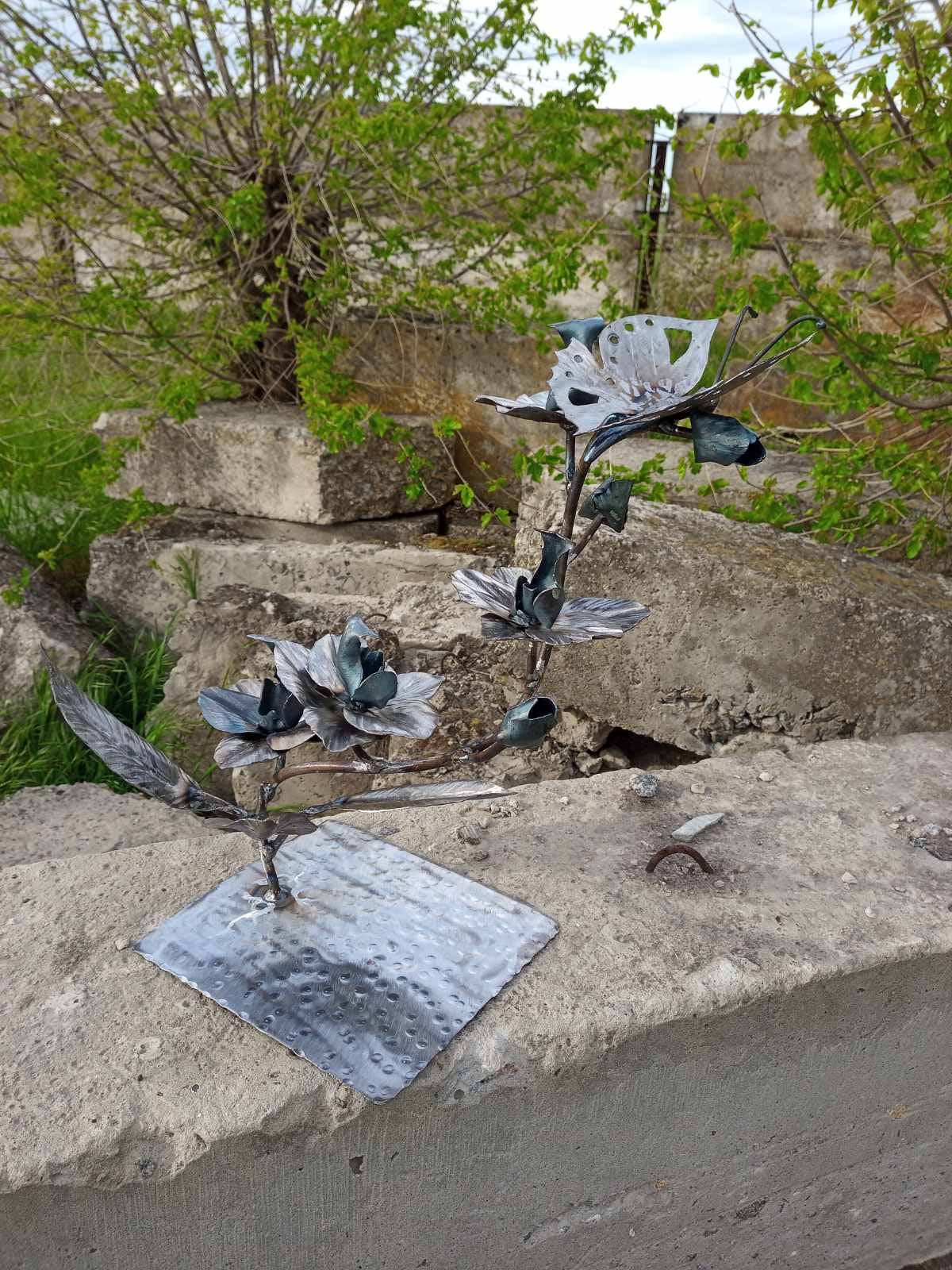 Iron orchid, 6th anniversary, iron anniversary, iron gift for her, iron gift for wife, iron gift for girlfriend,orchid,iron rose,iron flower