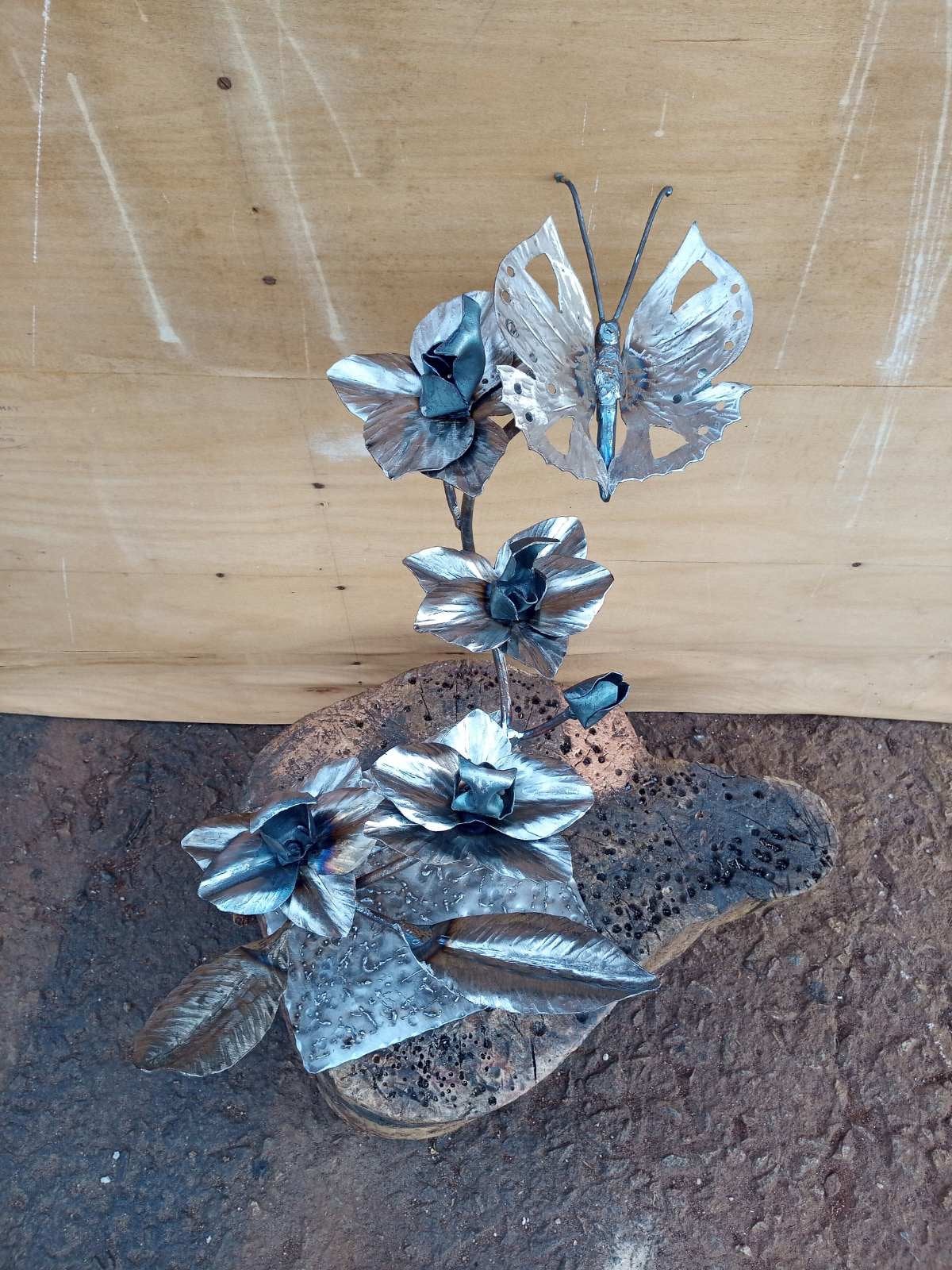 Iron orchid, 6th anniversary, iron anniversary, iron gift for her, iron gift for wife, iron gift for girlfriend,orchid,iron rose,iron flower