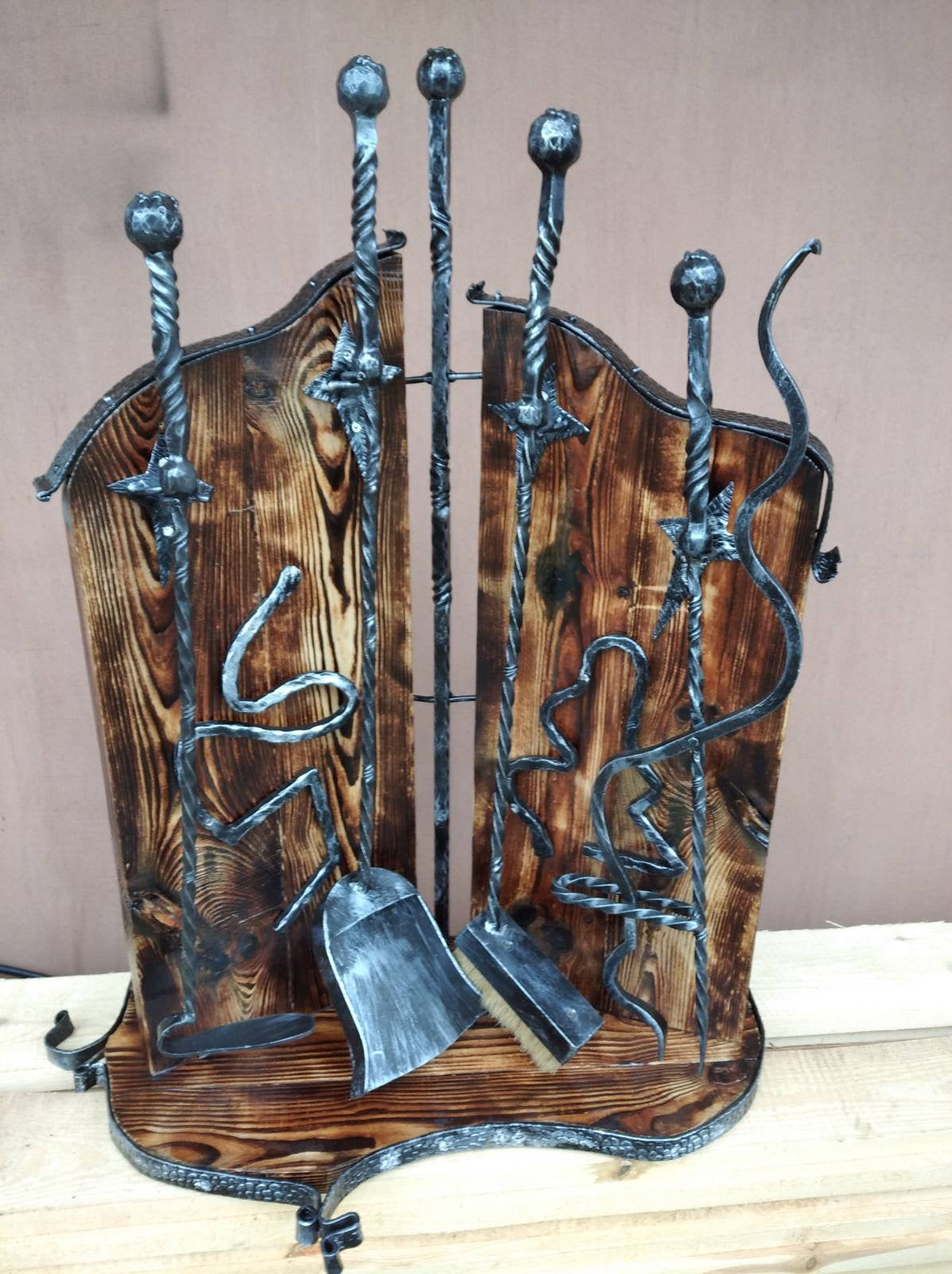Fireplace tools, fireplace tool set, fireplace, fireplace accessories, fire poker, log holder, firewood holder, fireplace, fire tools, axe