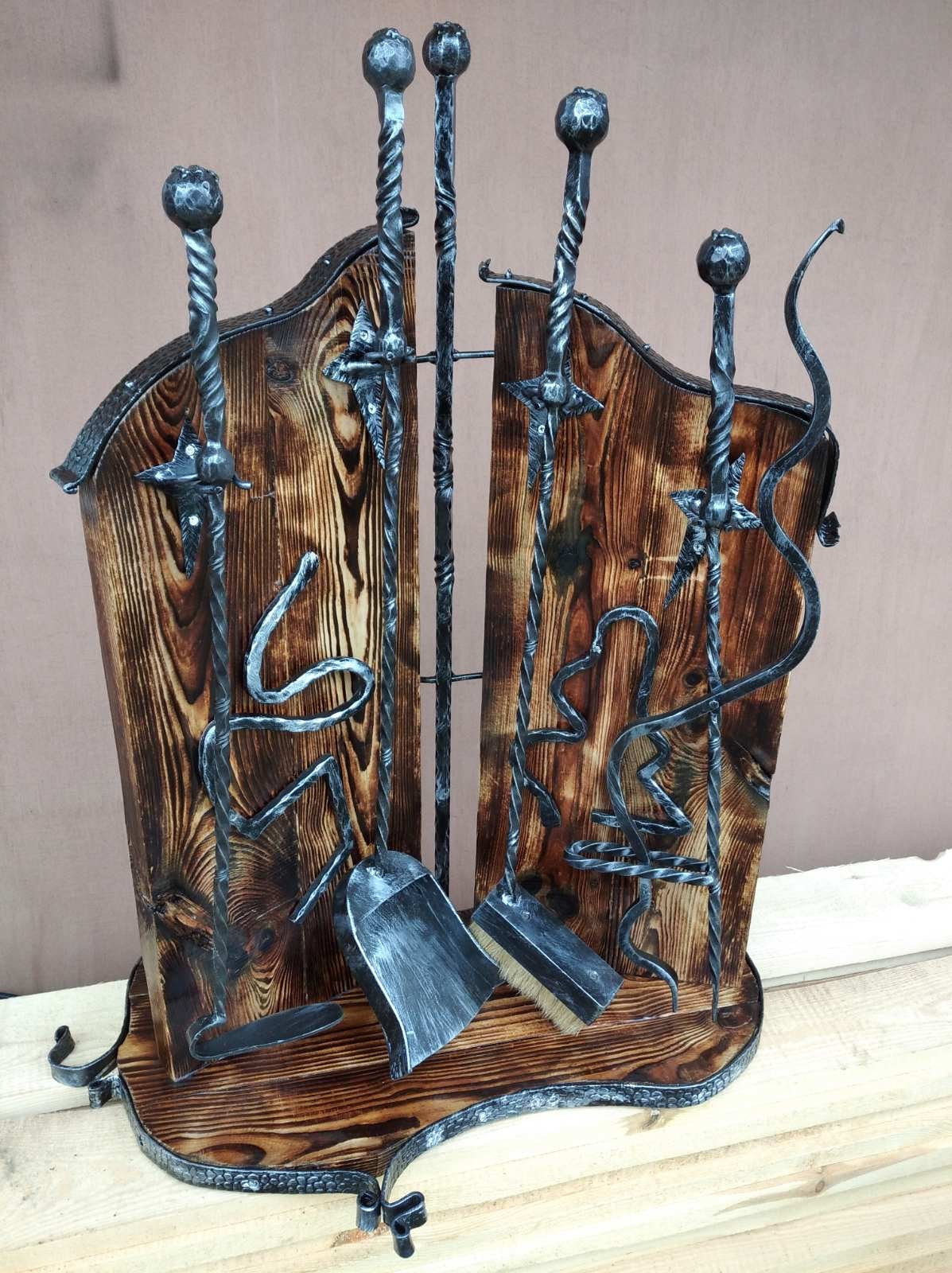 Fireplace tools, fireplace tool set, fireplace, fireplace accessories, fire poker, log holder, firewood holder, fireplace, fire tools, axe