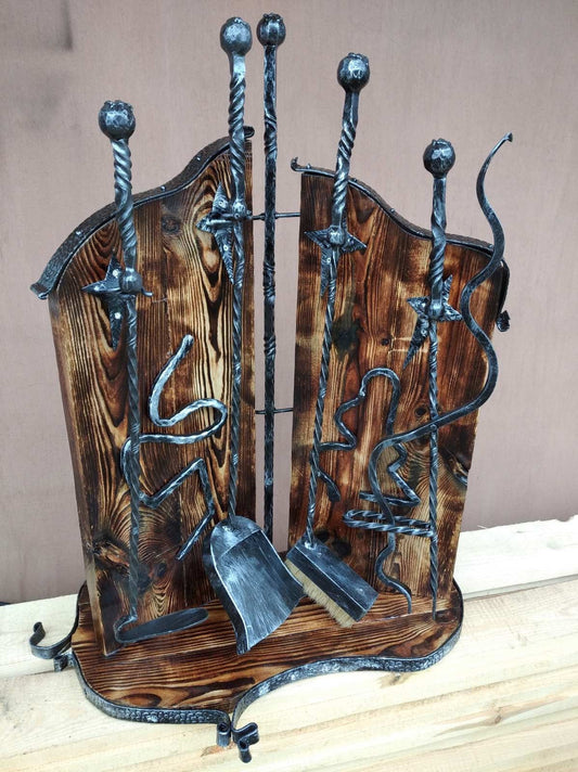Fireplace tools, fireplace tool set, fireplace,  fireplace accessories, fire poker, log holder, firewood holder, fireplace, fire tools, axe