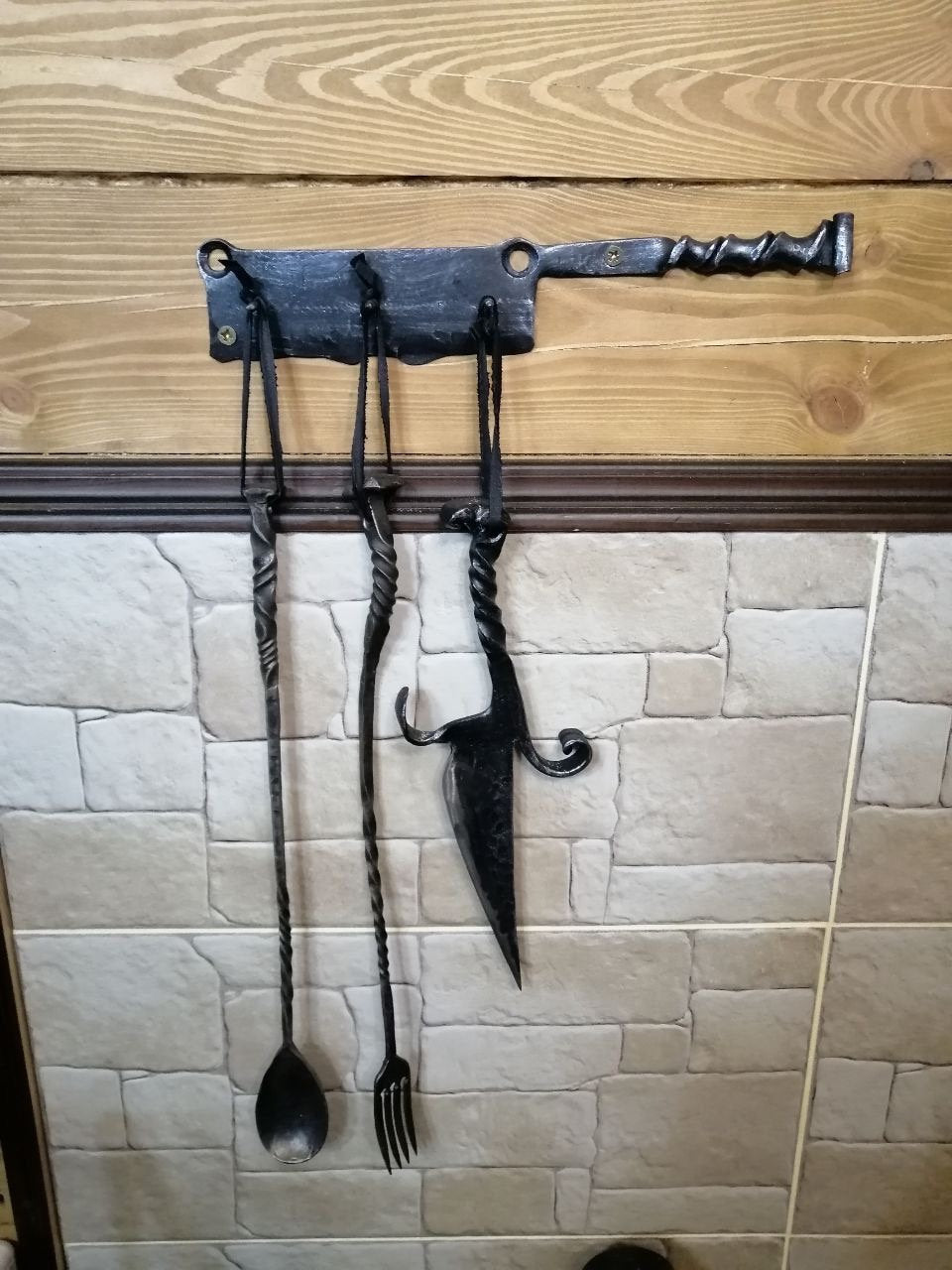 Viking cutlery, viking spoon, viking knife, viking fork, flatware, cutlery, spoon, fork,kitchen viking gift,grill tools,BBQ,knife, iron gift