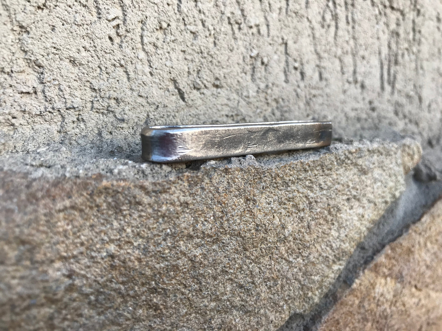 Steel tie clip, tie clip, 11th anniversary, steel anniversary, engraved steel gift, steel anniversary gift, personalized tie clip, tie bar