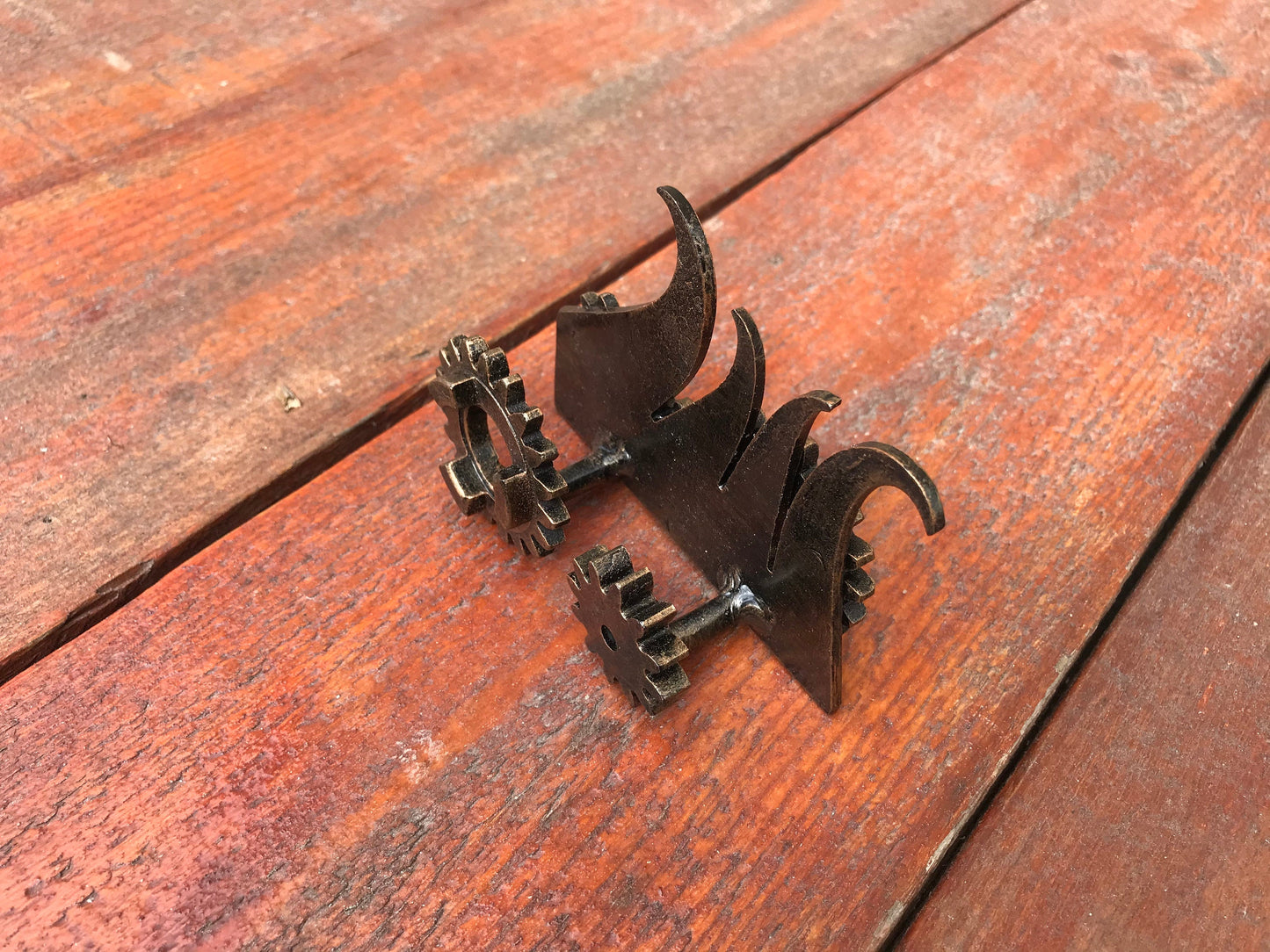 Business card holder, iron anniversary gift for him, steampunk, card holder, visit card box case, iron gift, industrial art, iron gift idea
