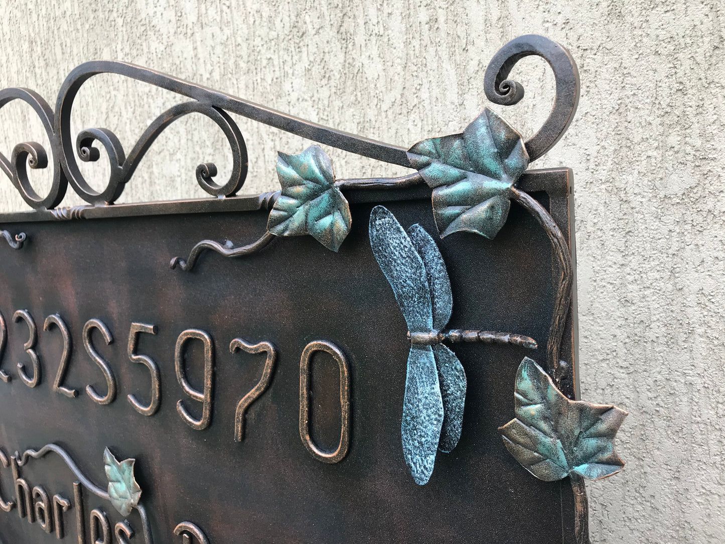 House number sign, street name, house number plaque, garden decor, mailbox, mail box, family sign, monogram sign, family name sign, numbers