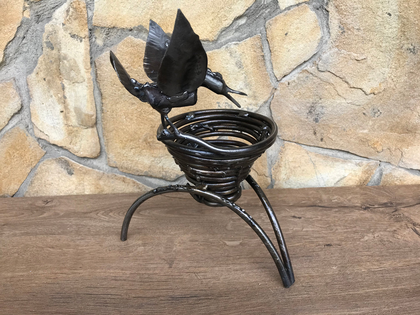 Iron anniversary gift, gift for mom, Christmas gift, gift for wife, jewelry storage, 6th anniversary gift, iron gift, birthday gift, bird