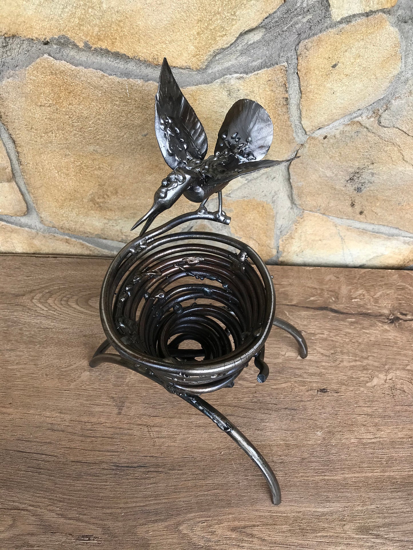 Iron anniversary gift, gift for mom, Christmas gift, gift for wife, jewelry storage, 6th anniversary gift, iron gift, birthday gift, bird