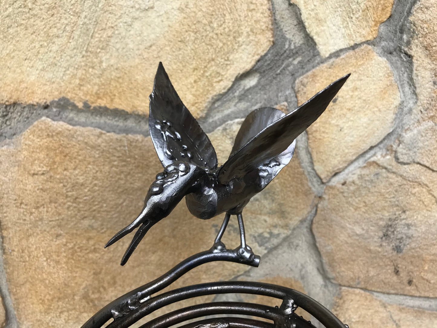 Iron anniversary gift, gift for mom, Christmas gift, gift for wife, jewelry storage, 6th anniversary gift, iron gift, birthday gift, bird