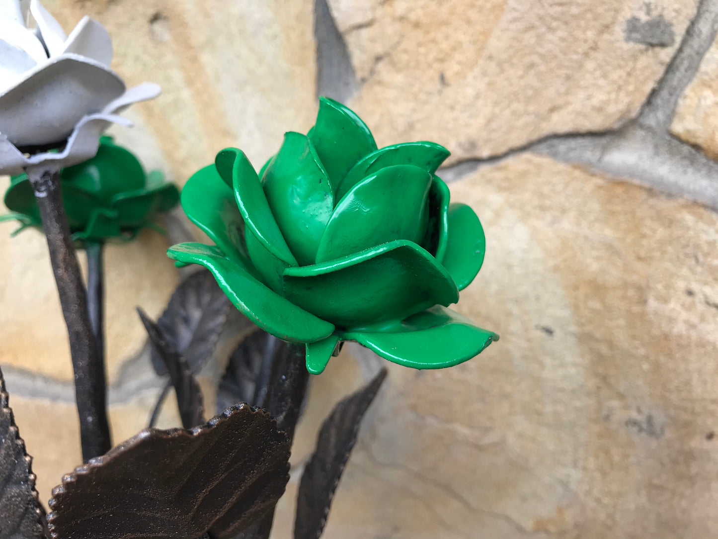 Iron bouquet, 6th anniversary gift, iron gift, iron anniversary, hand forged rose, rose, metal sculpture, iron rose,iron gift for her,flower