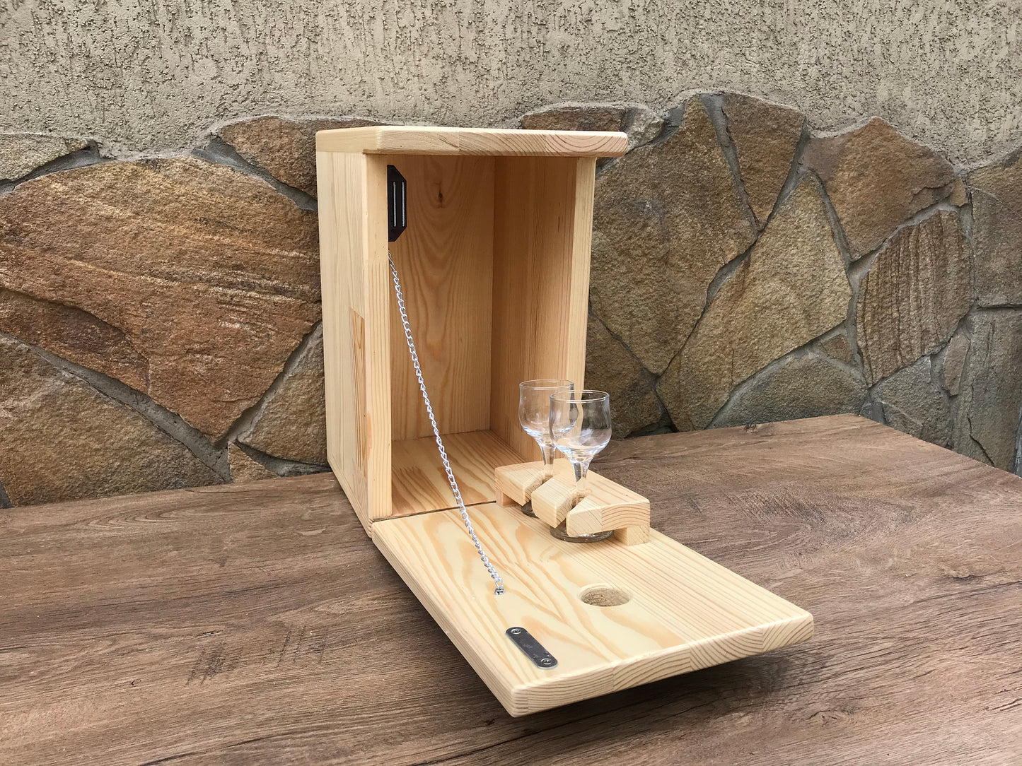 Bar, mini bar, minibar, bird house, nesting box, whiskey cabinet, liquor bar, hideaway liquor cabinet, mini liquor stand, mens birthday gift