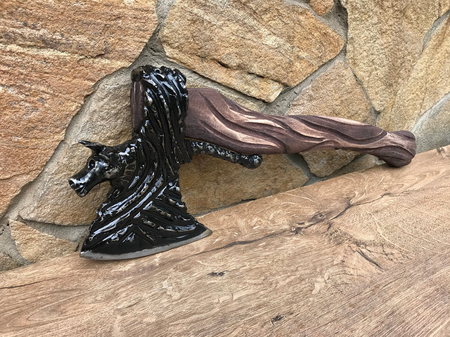 Axe, ox, bull, 11th anniversary, animal, mens gift, wild life, 6th anniversary,groomsman gift,viking axe, hatchet,christmas gift,Fathers day