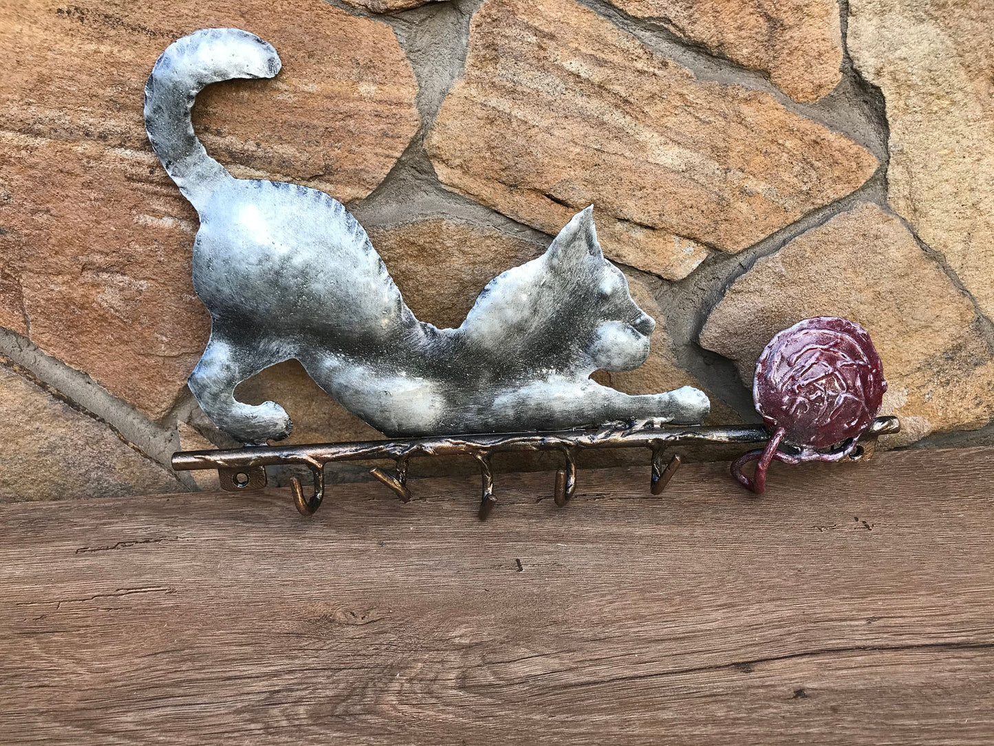 Hook, cat, pet lover gift, cat lover gift, wall hook, cat decor, iron gift, gift for kid, gift for grandma, gift for children,birthday gift