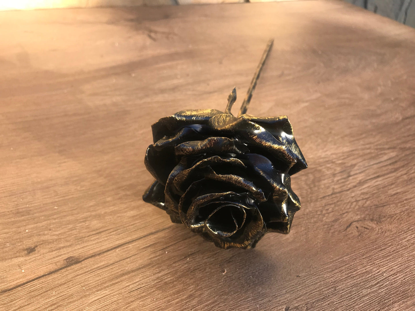 Forged rose, iron anniversary gift for her, iron gift for her, iron rose for her, wedding anniversary gift, iron anniversary, iron wedding
