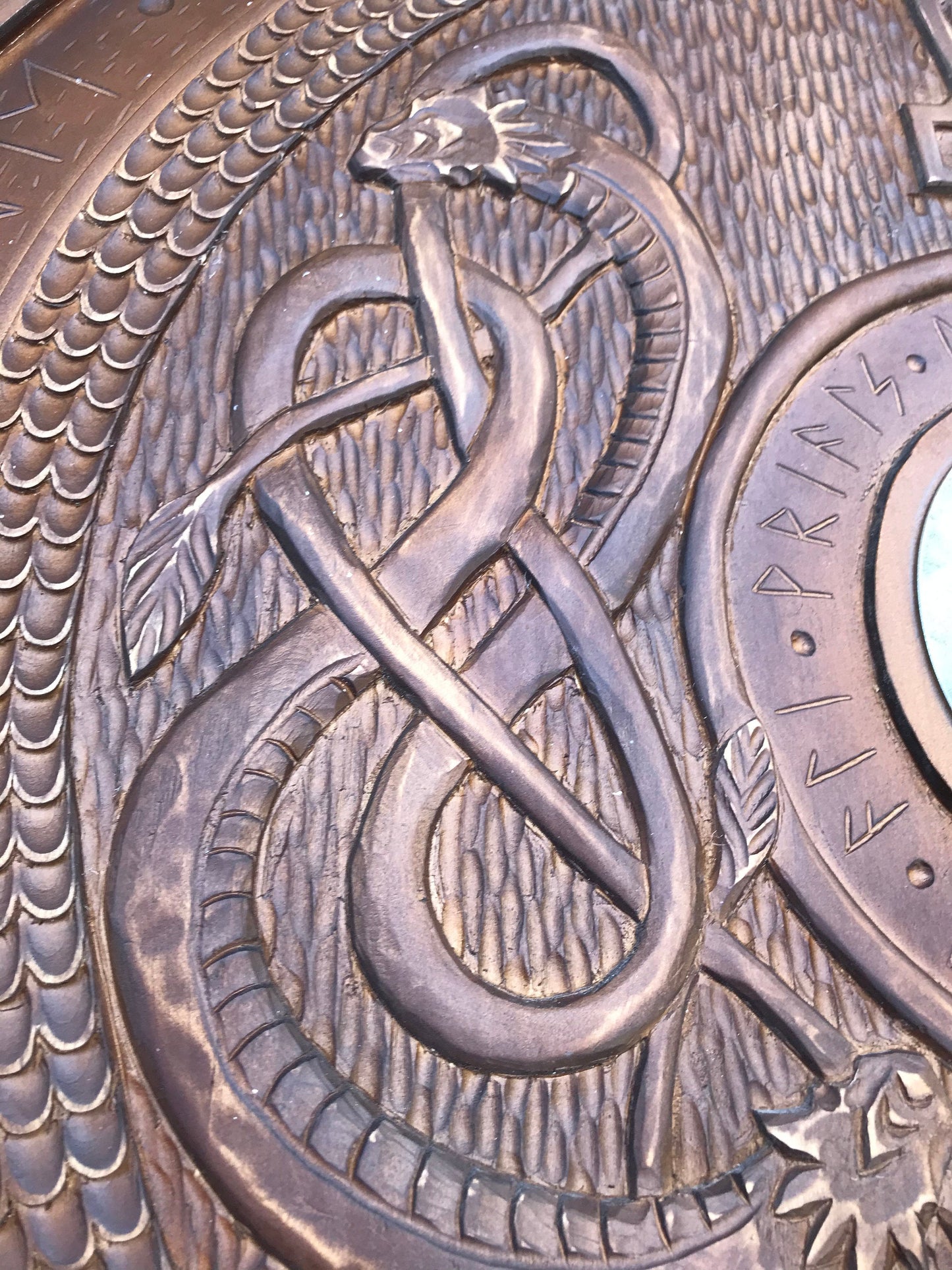 Runic shield, Thor, dragon, triskele, shield, viking shield, medieval, cosplay shield, mens gift,runes,Celtic shield,medieval shield,vikings
