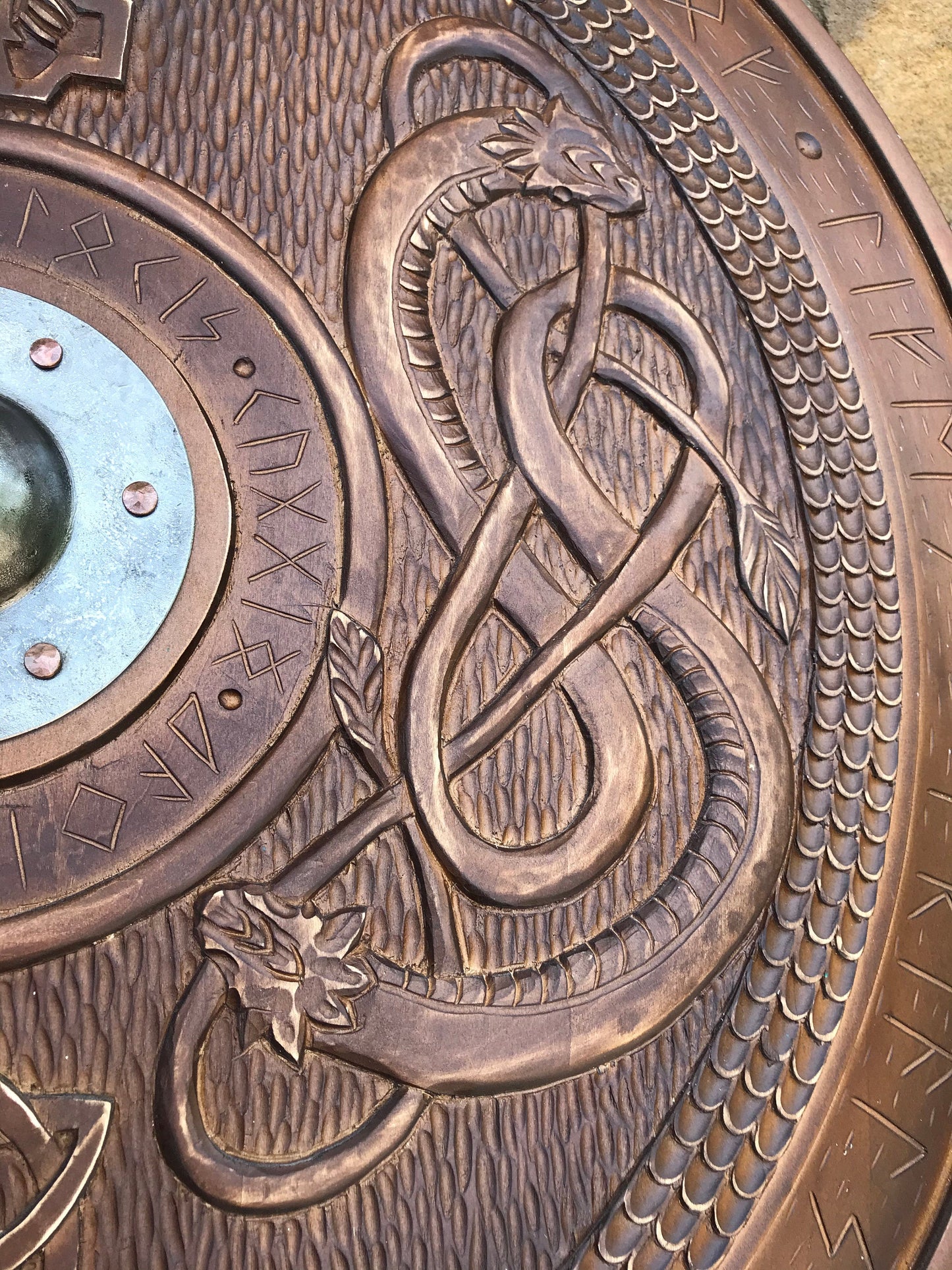 Runic shield, Thor, dragon, triskele, shield, viking shield, medieval, cosplay shield, mens gift,runes,Celtic shield,medieval shield,vikings