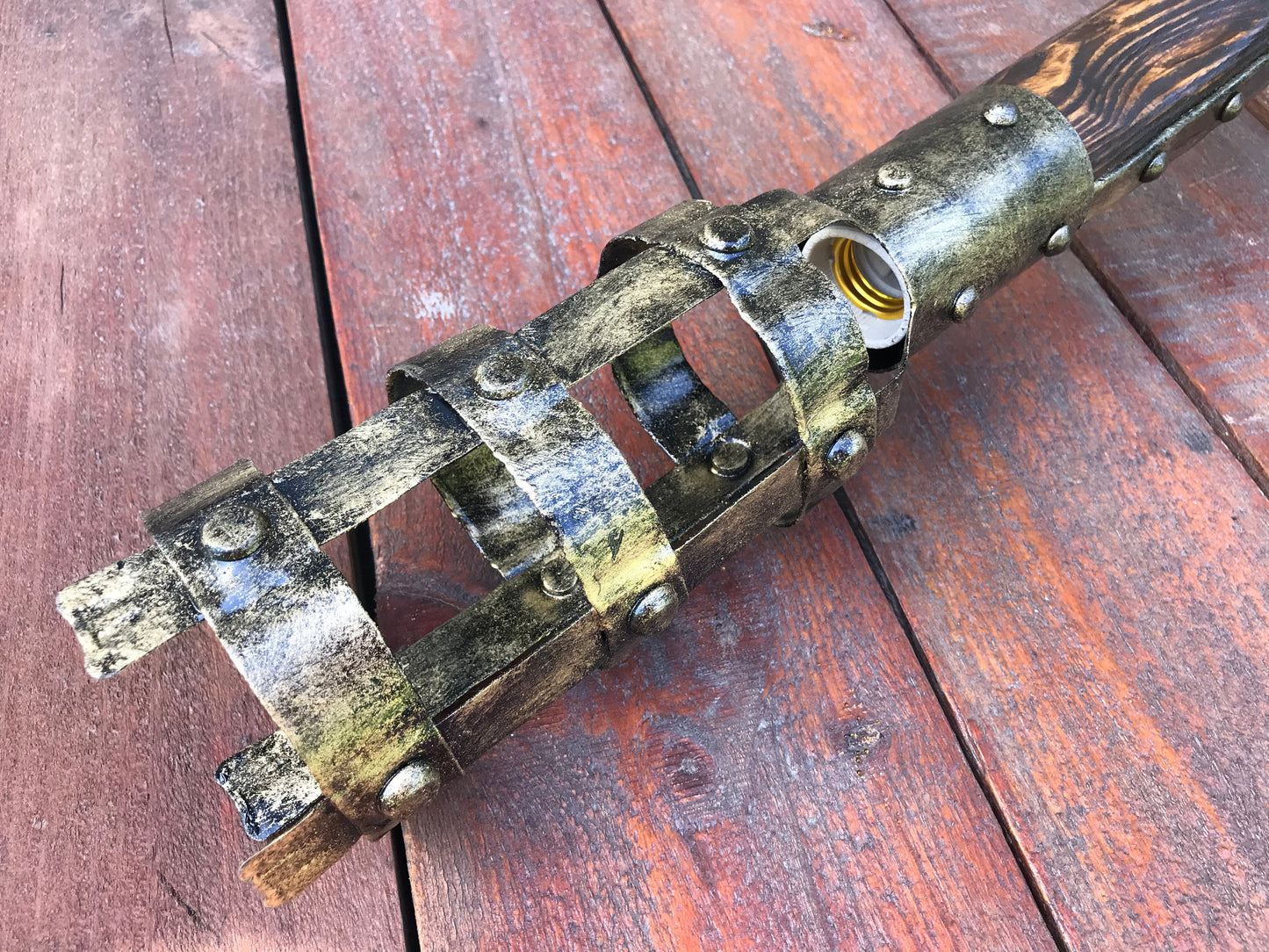 Table lamp, torch, man cave, wedding gift, viking torch, torch lamp, viking lamp, medieval lamp,groomsman gift,bridesmaid gift,newlywed gift