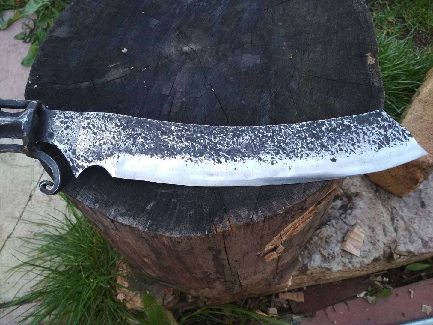 Knife, kitchen axe, BBQ knife, mens gift, butcher knife, meat knife, gift for dad, iron gift, iron anniversary, steel anniversary,steel gift