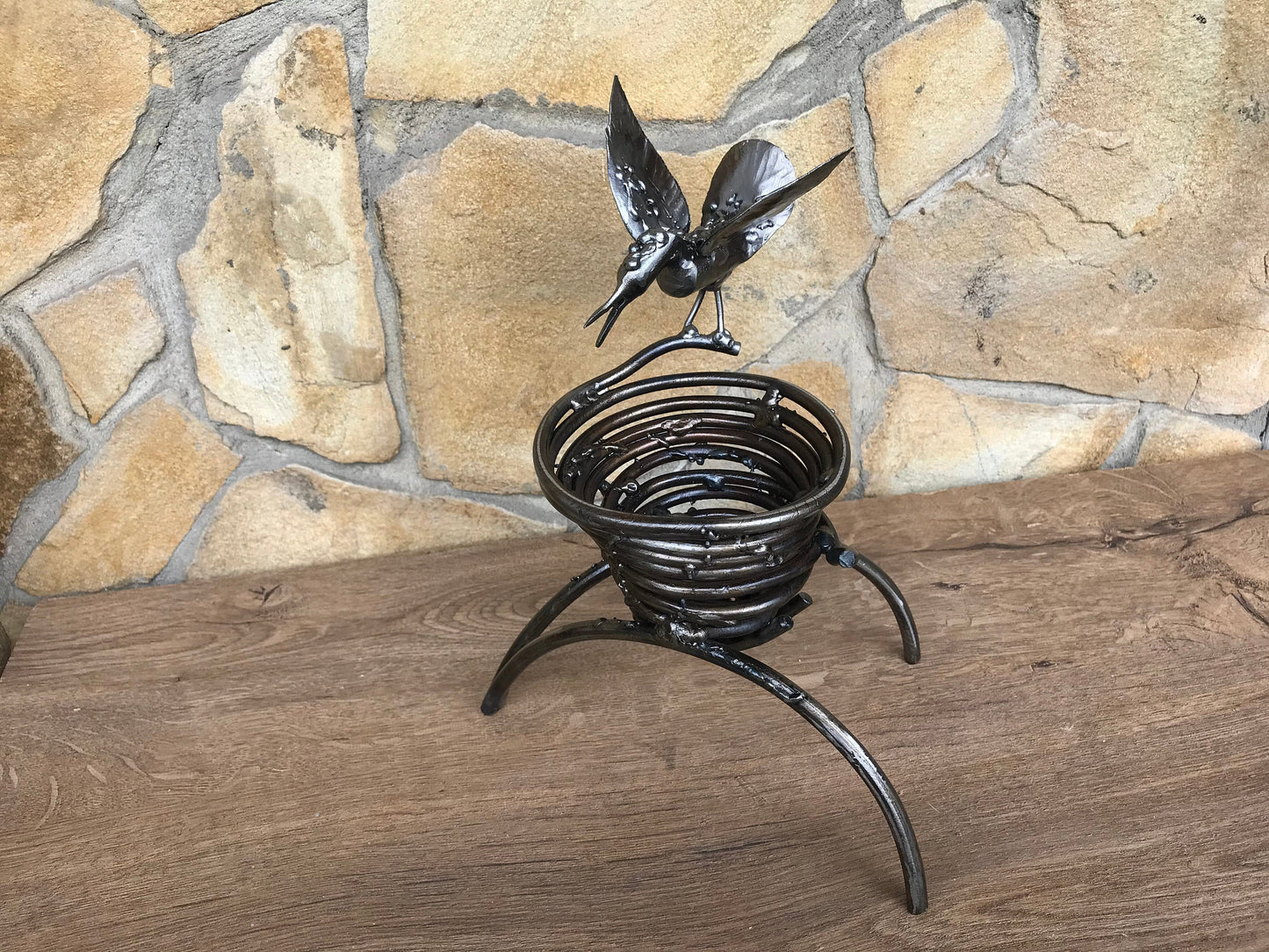 Iron anniversary gift, gift for mom, Christmas gift, gift for wife, jewelry storage, 6th anniversary gift, iron gift, birthday gift, bird