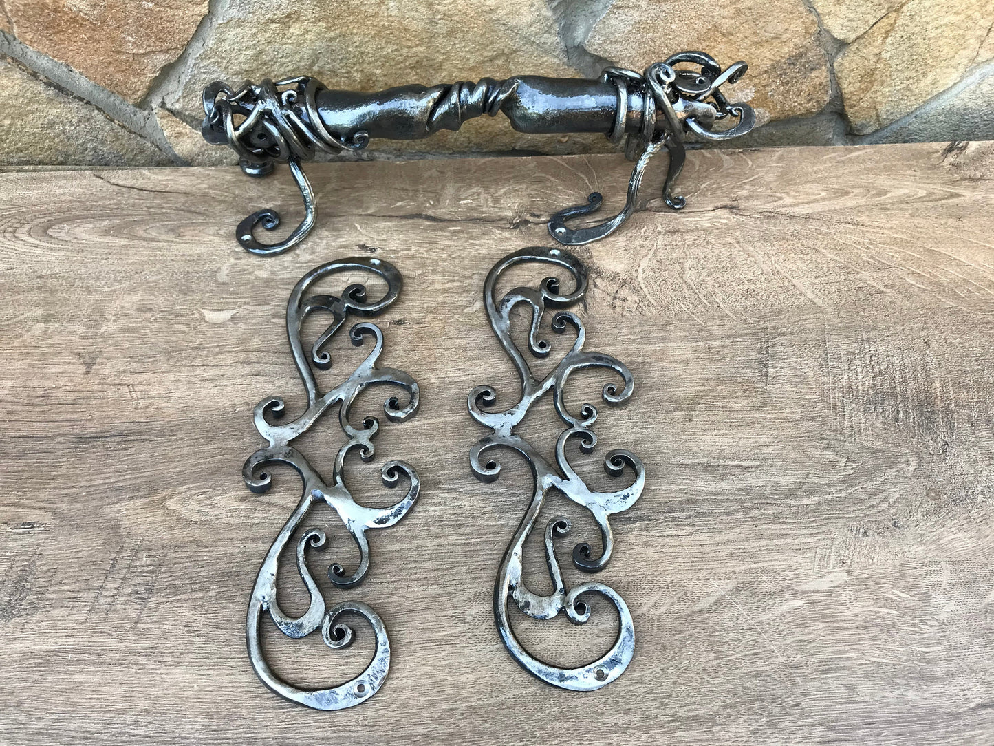Hinges, door handle, false hinges, birthday gift, 6th anniversary, Christmas, wedding, steel gift, hubby, wifey, vintage, antique, art deco