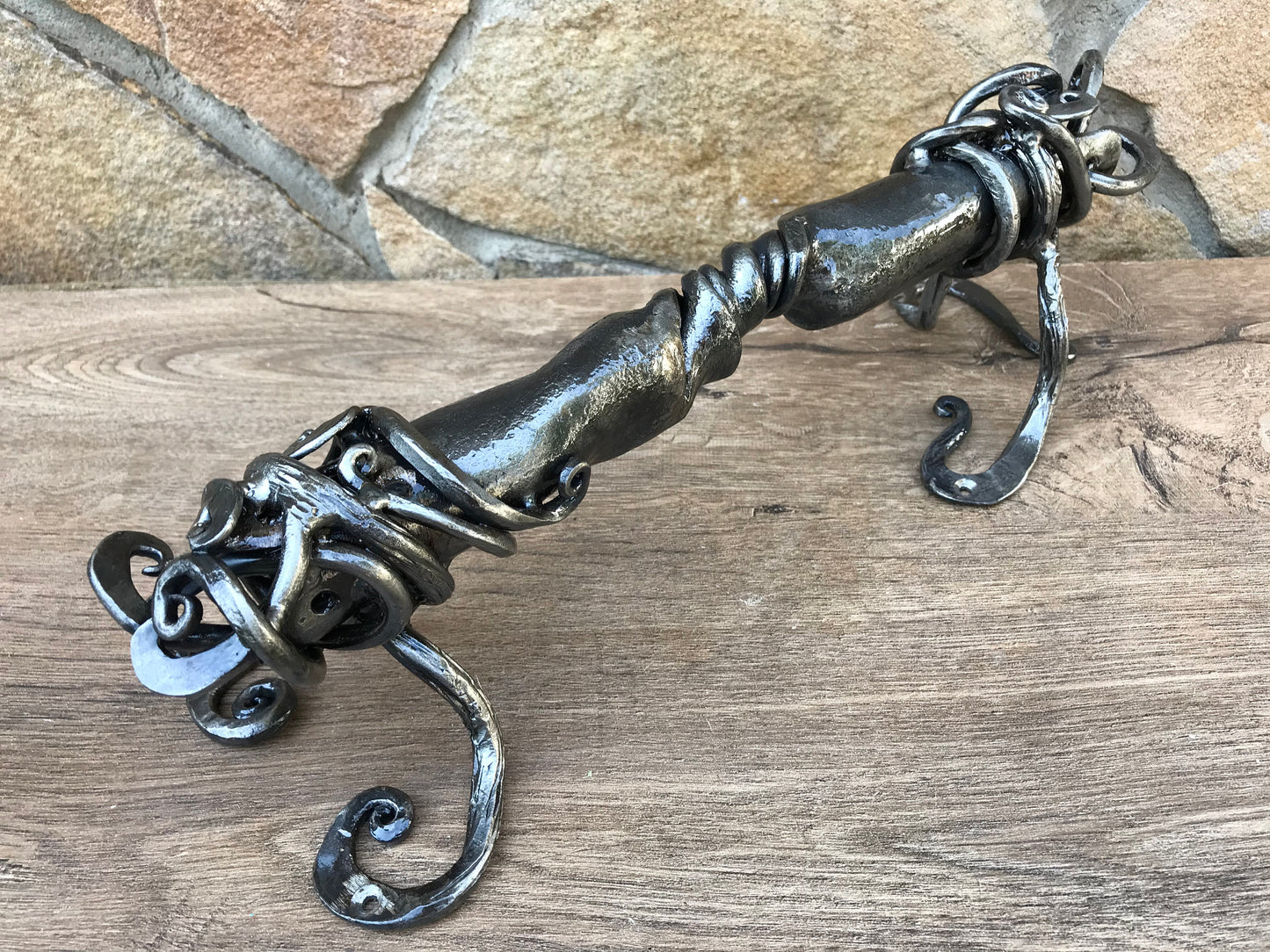 Hinges, door handle, false hinges, birthday gift, 6th anniversary, Christmas, wedding, steel gift, hubby, wifey, vintage, antique, art deco
