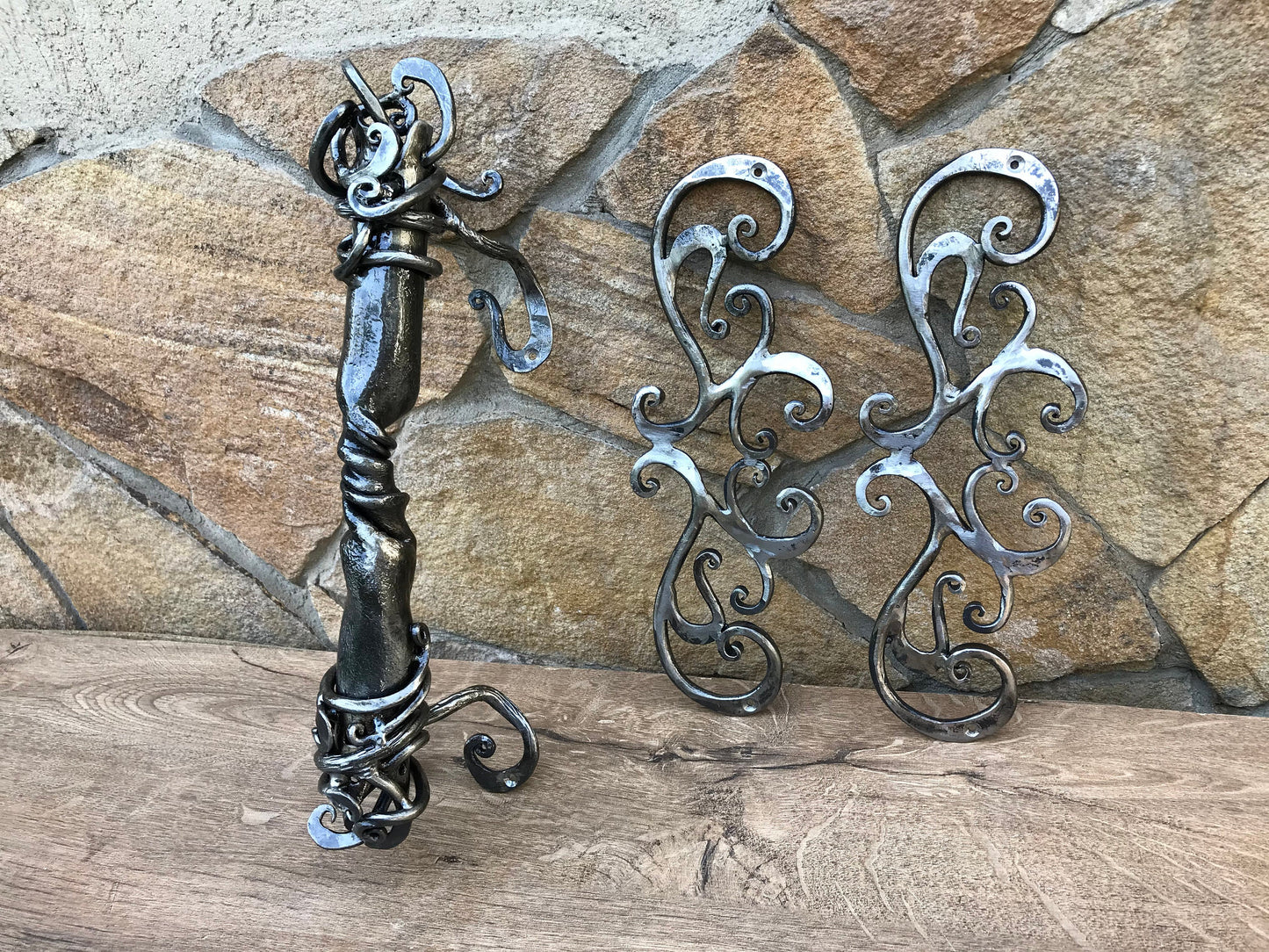 Hinges, door handle, false hinges, birthday gift, 6th anniversary, Christmas, wedding, steel gift, hubby, wifey, vintage, antique, art deco