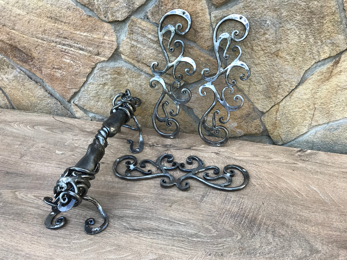 Hinges, door handle, false hinges, birthday gift, 6th anniversary, Christmas, wedding, steel gift, hubby, wifey, vintage, antique, art deco