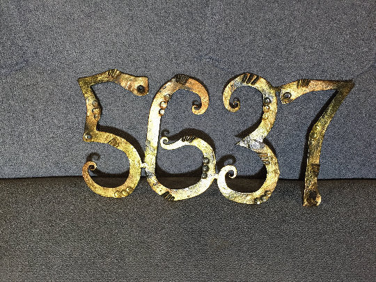 Custom address sign, house number sign, metal number, house plate, house number plaque, vintage numbers, metal digits, number cutout