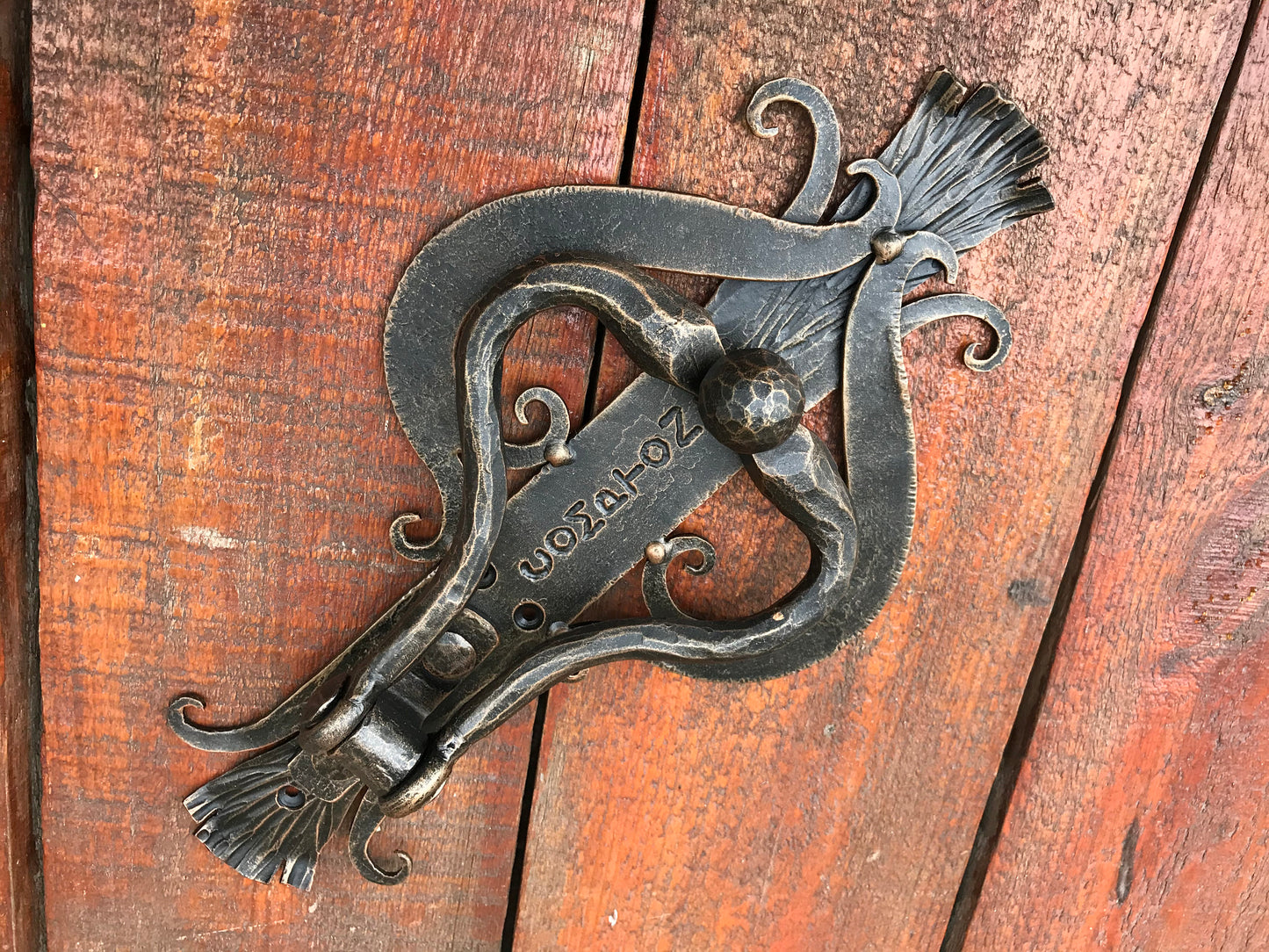 Engraved door knocker, personalized door handle, custom door handle, door puller, pull ring handle, barn door handle, knobs and pulls
