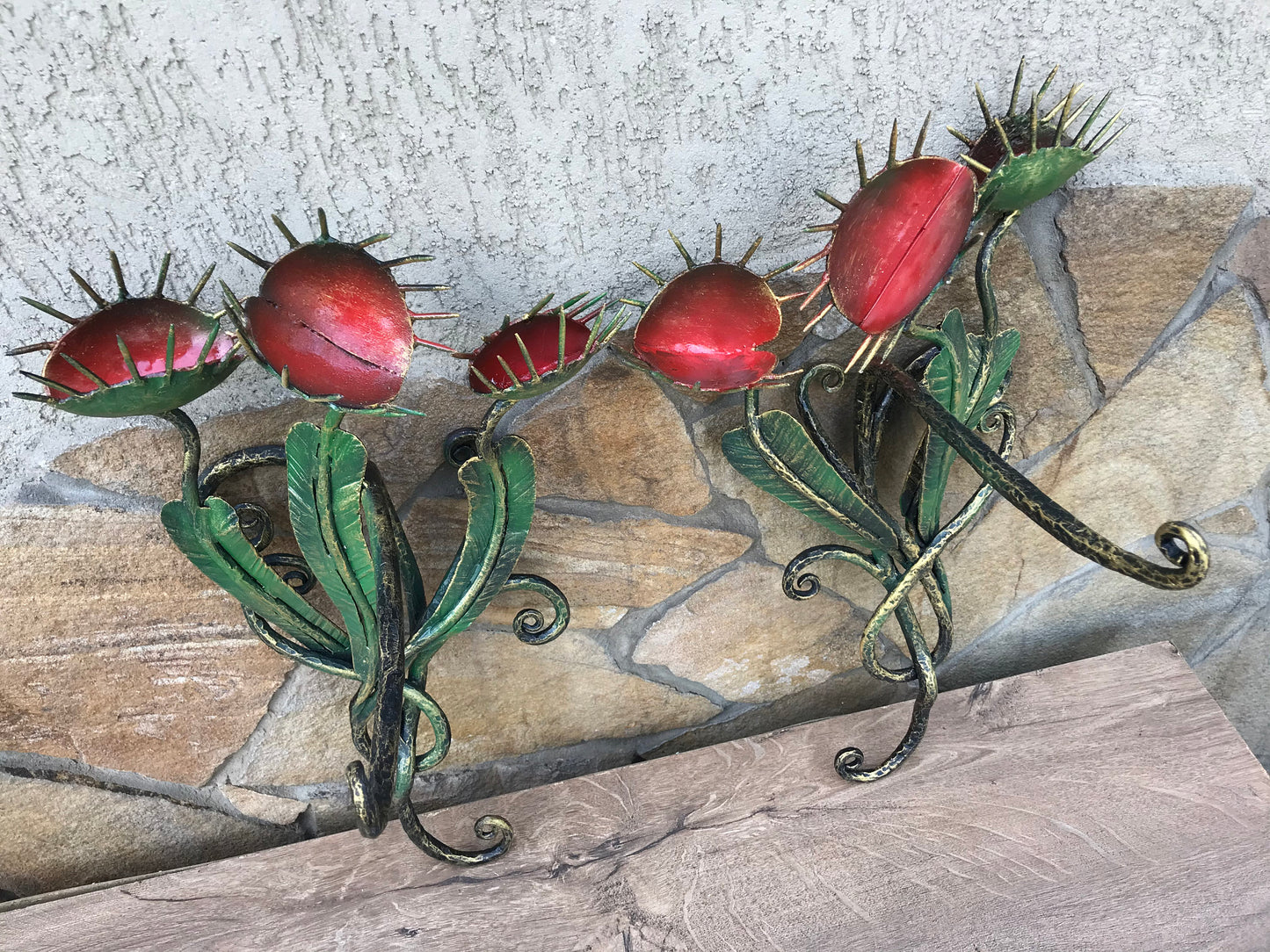 Basket bracket, hanging flower basket, bird feeder, lantern bracket, hook bracket, planter hook, yard art,iron gift,birthday gift,plant hook