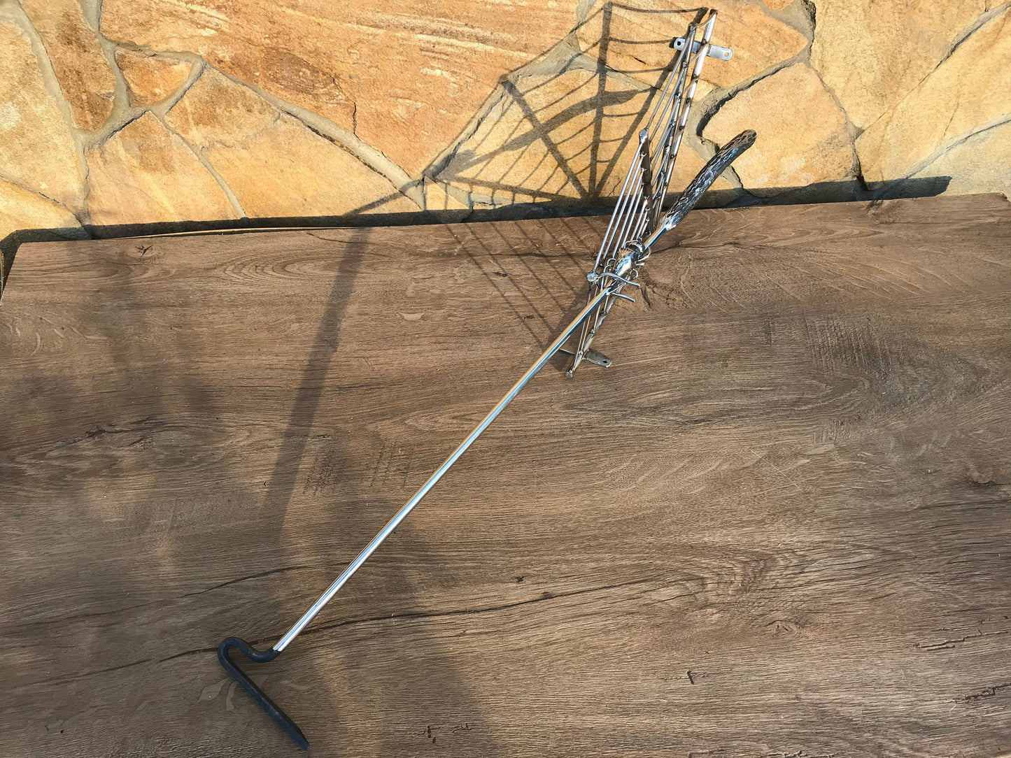 Fire poker, fire poker holder, stainless steel, fireplace tool, steel gift, anniversary gift, firewood holder, steel gift for men, birthday