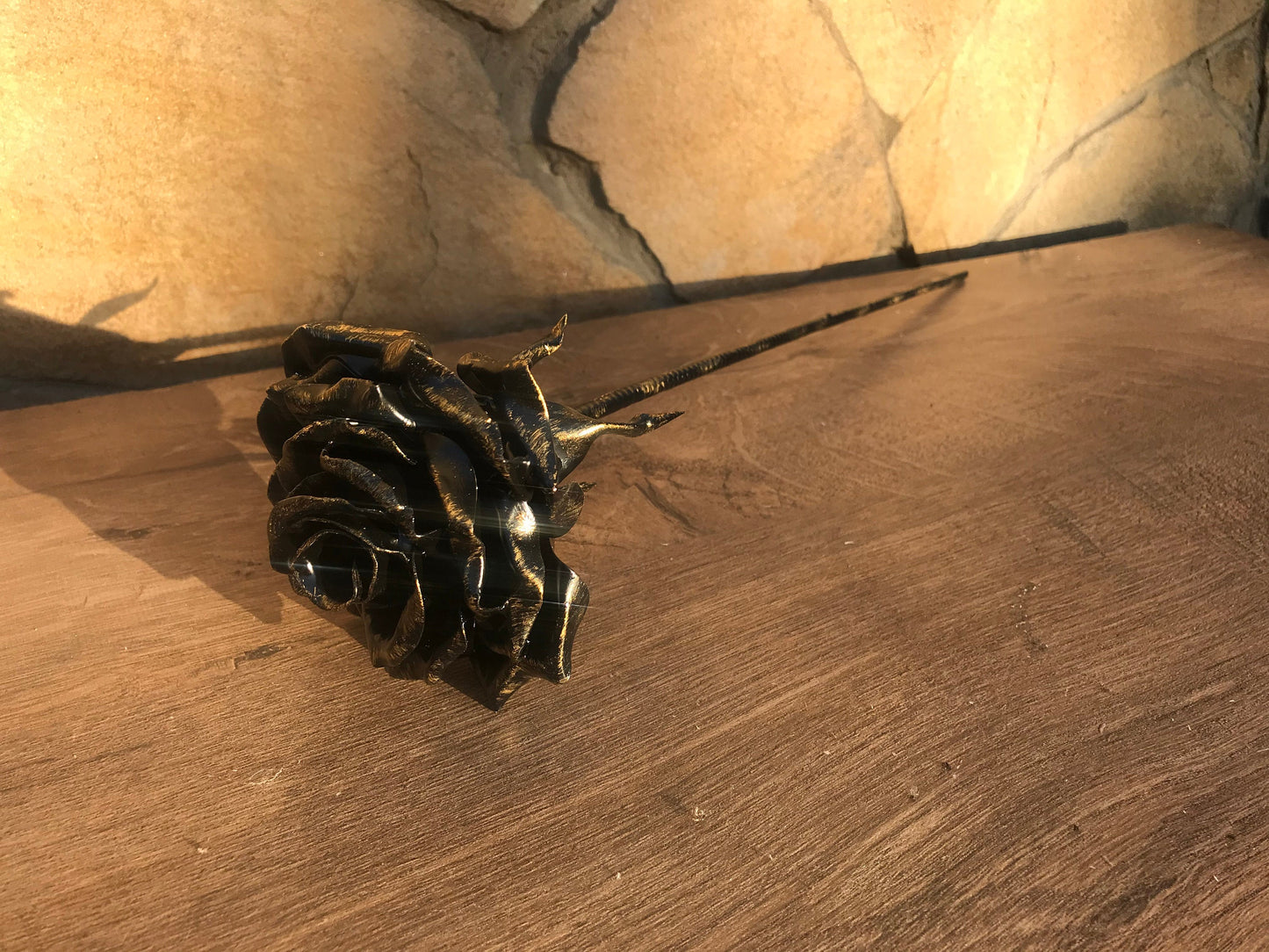 Forged rose, iron anniversary gift for her, iron gift for her, iron rose for her, wedding anniversary gift, iron anniversary, iron wedding