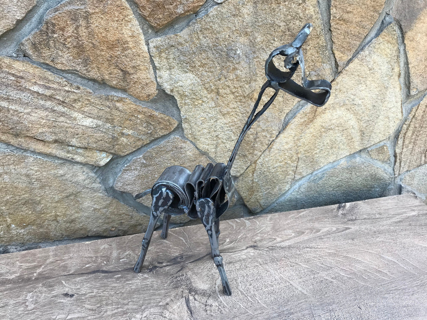 Hand forged giraffe, giraffe, giraffe lover, giraffe, home decor, animal decor, giraffe statue, giraffe toy,giraffe wall decor,giraffe decor