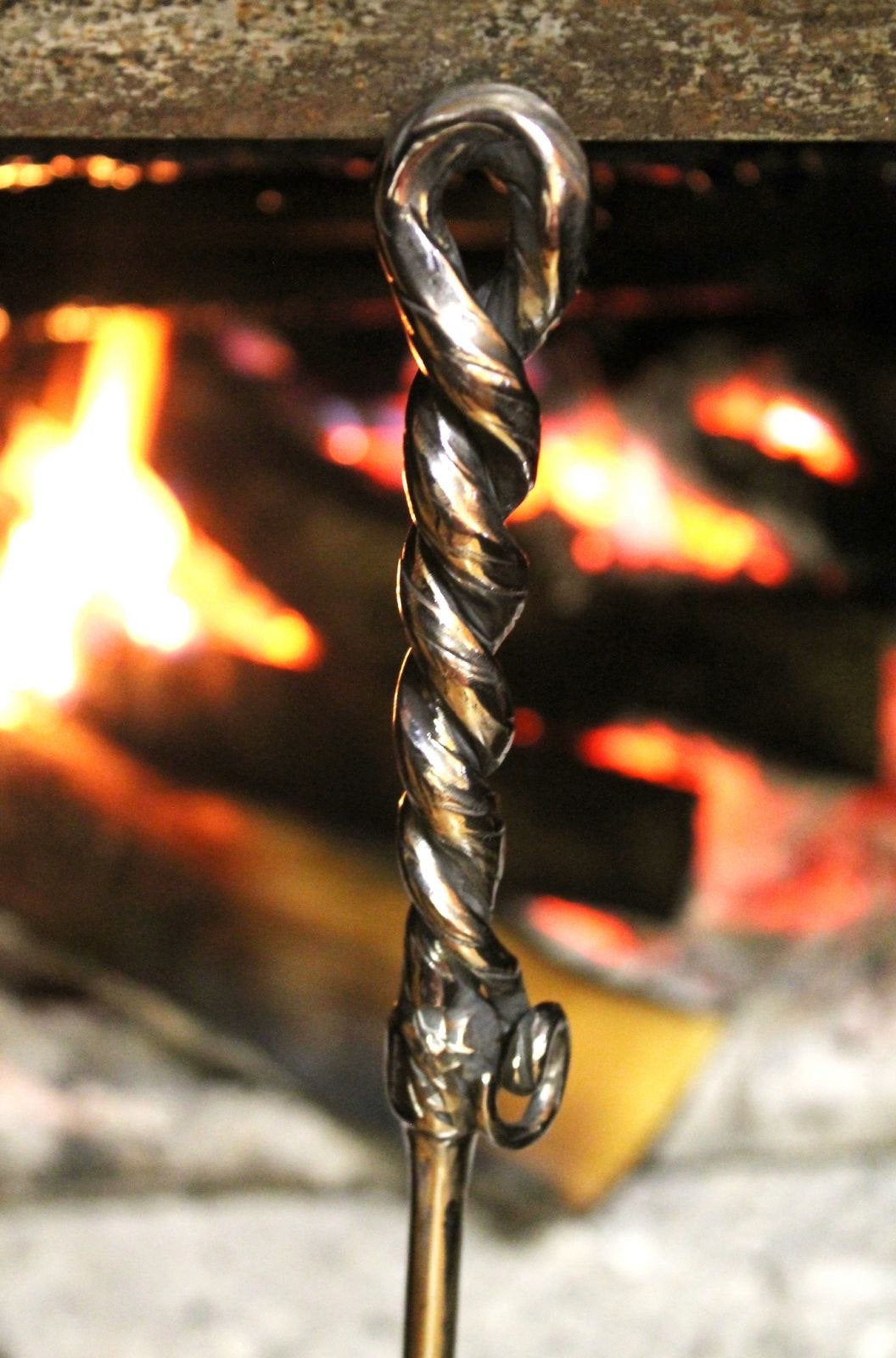Fireplace poker, fire poker, BBQ, vines, grapes, outdoor decor, skewer, grilling gift, brazier, barbeque, gift for dad, fathers gift, hearth